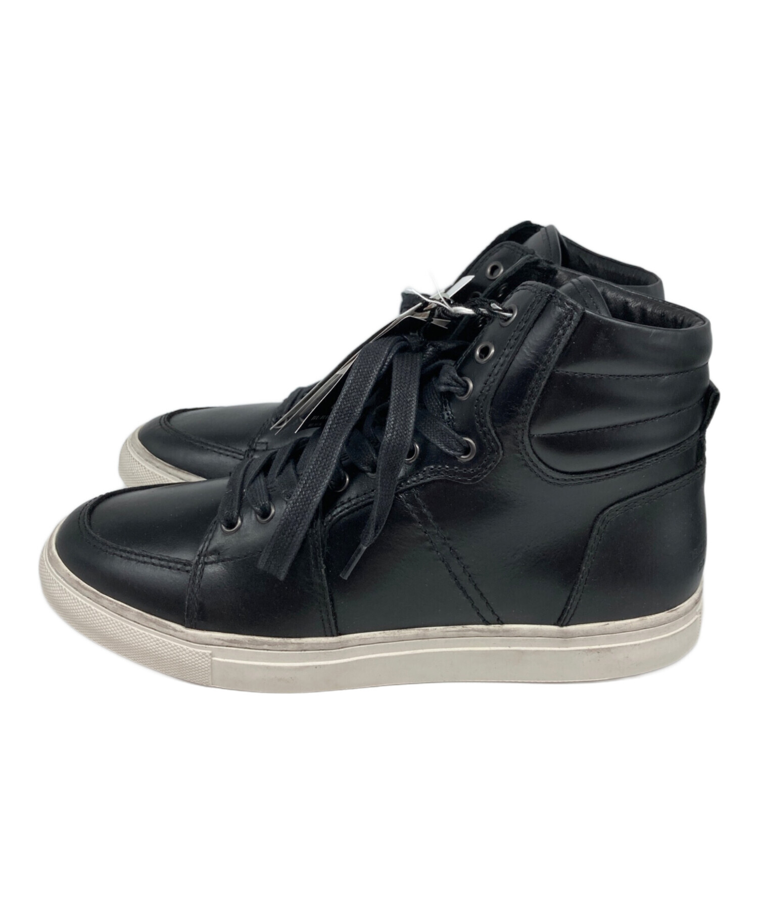 BLACK BURBERRY LABEL ブラック スニーカー ハイカット バーバリー 09