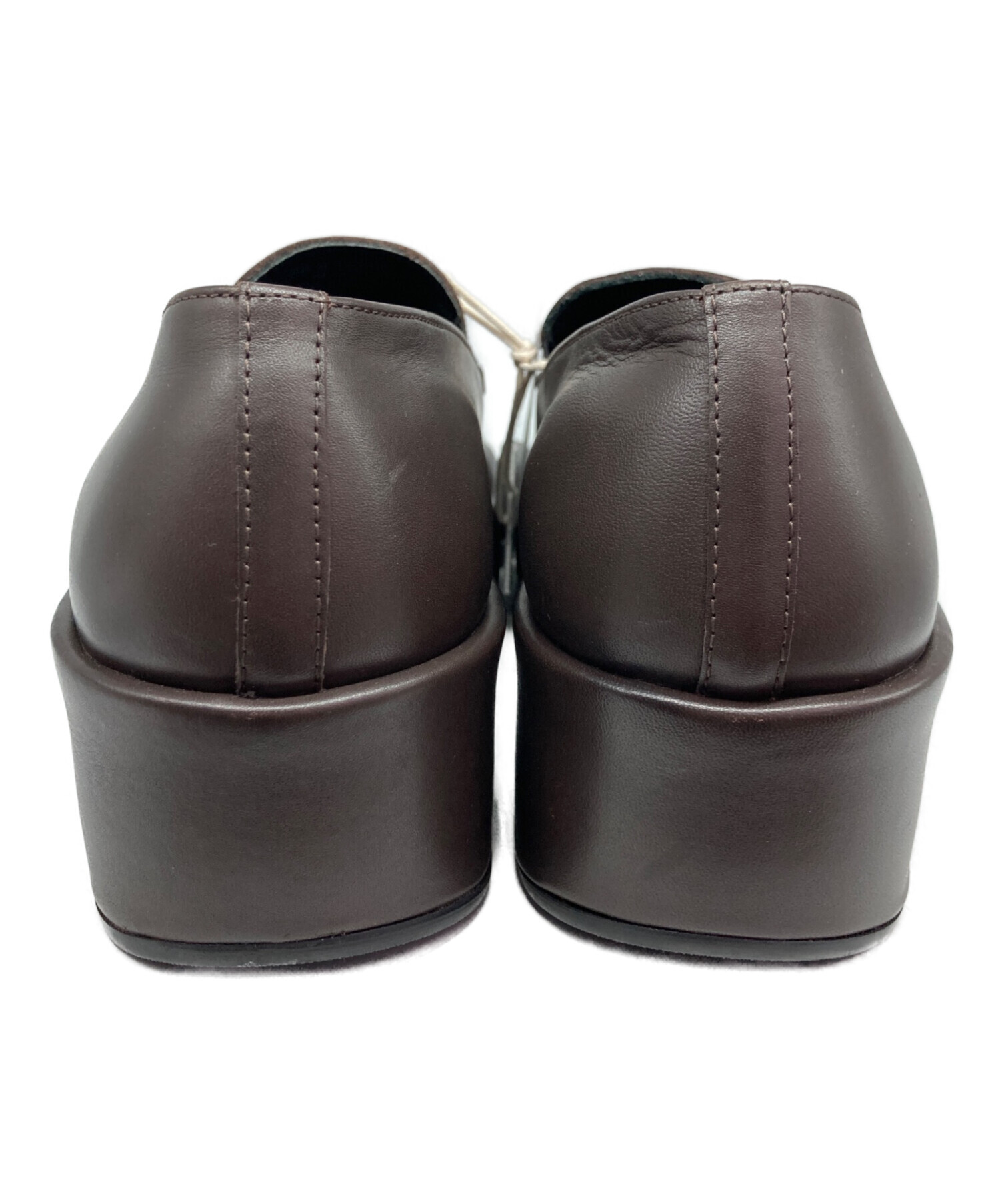 らさら 中古・古着通販】ZARA (ザラ) 厚底シューズ ブラウン サイズ:27.6