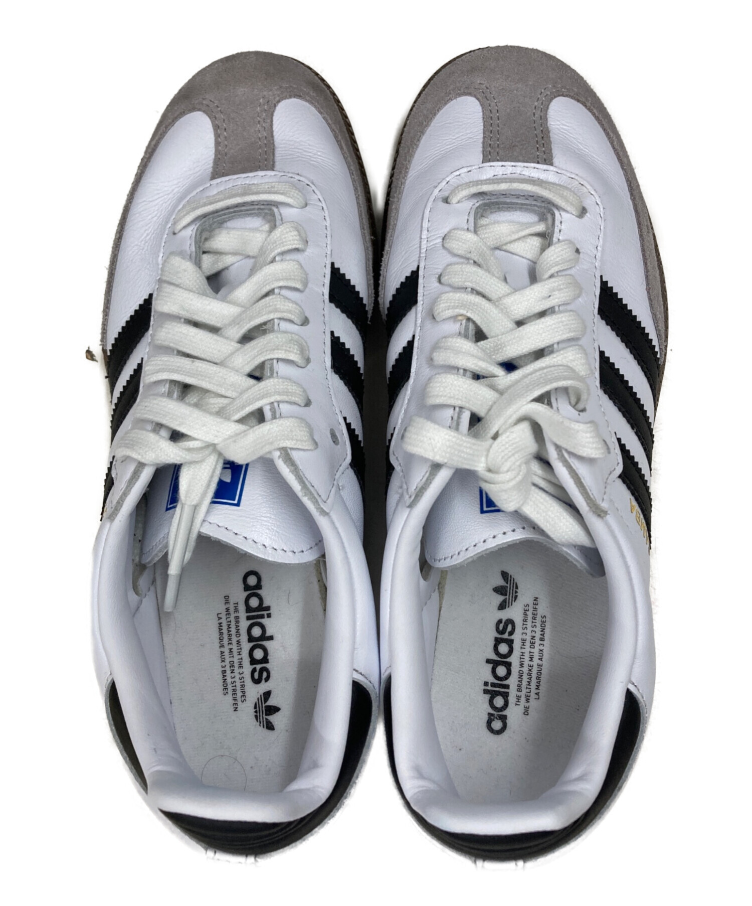 美中古 サンバ OG ホワイト/シルバー 24cm 箱・全付属品有 中古・古着通販】adidas (アディダス) Samba OG ホワイト サイズ:24cm