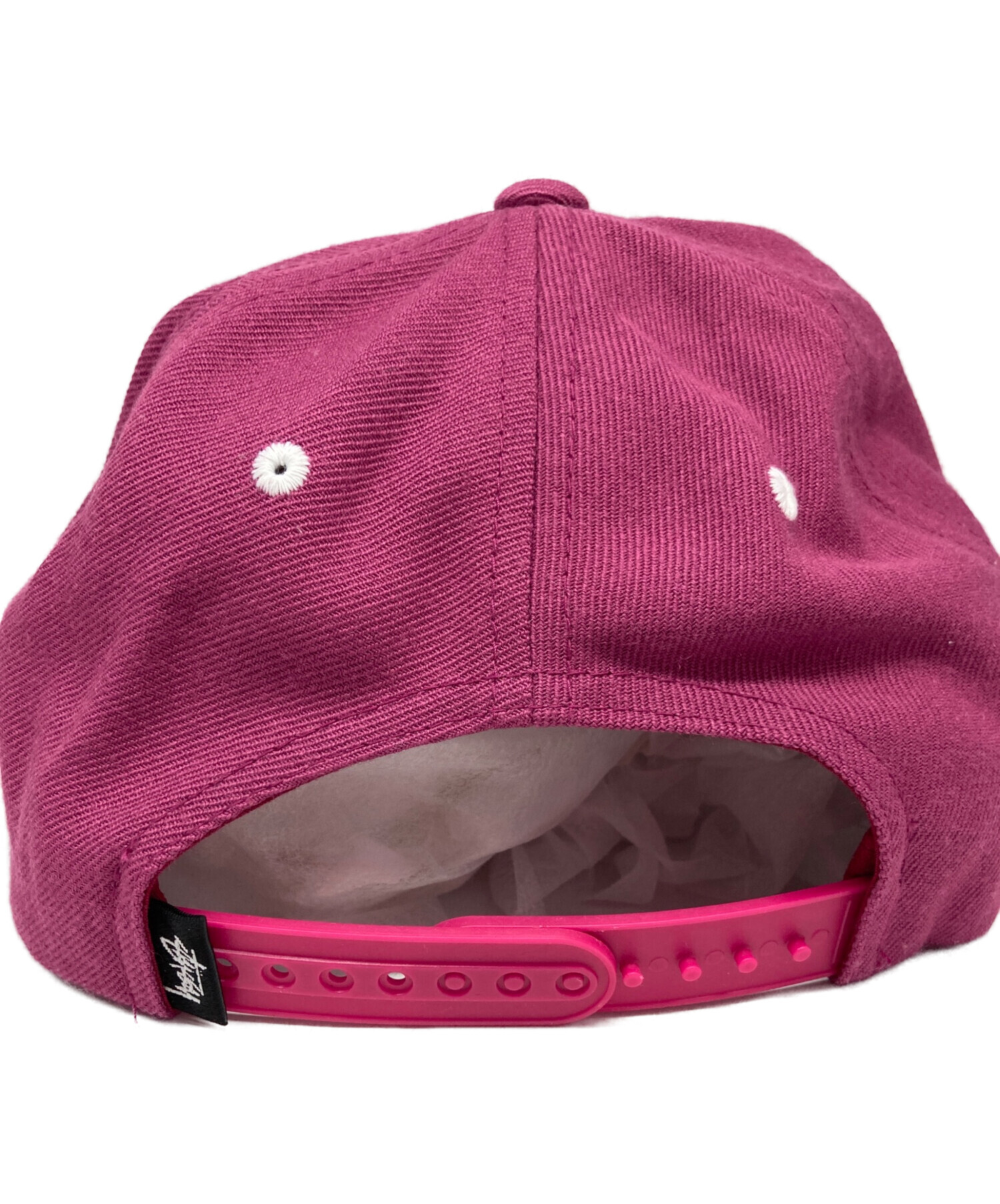 中古・古着通販】stussy (ステューシー) クラウンロゴキャップ ピンク