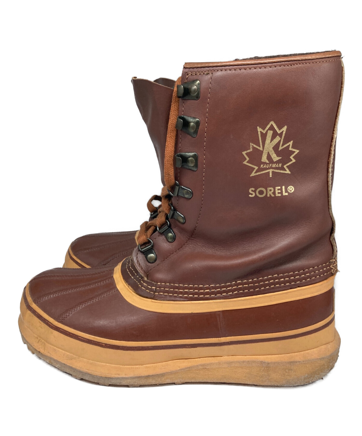 ichiyoshi 新品　SOREL 26センチ　スノーブーツ ブラウン 中古・古着通販】SOREL (ソレル) KAUFMAN ヴィンテージスノーブーツ