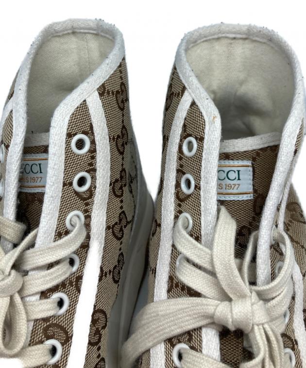 中古・古着通販】GUCCI (グッチ) GGキャンバスハイカットスニーカー