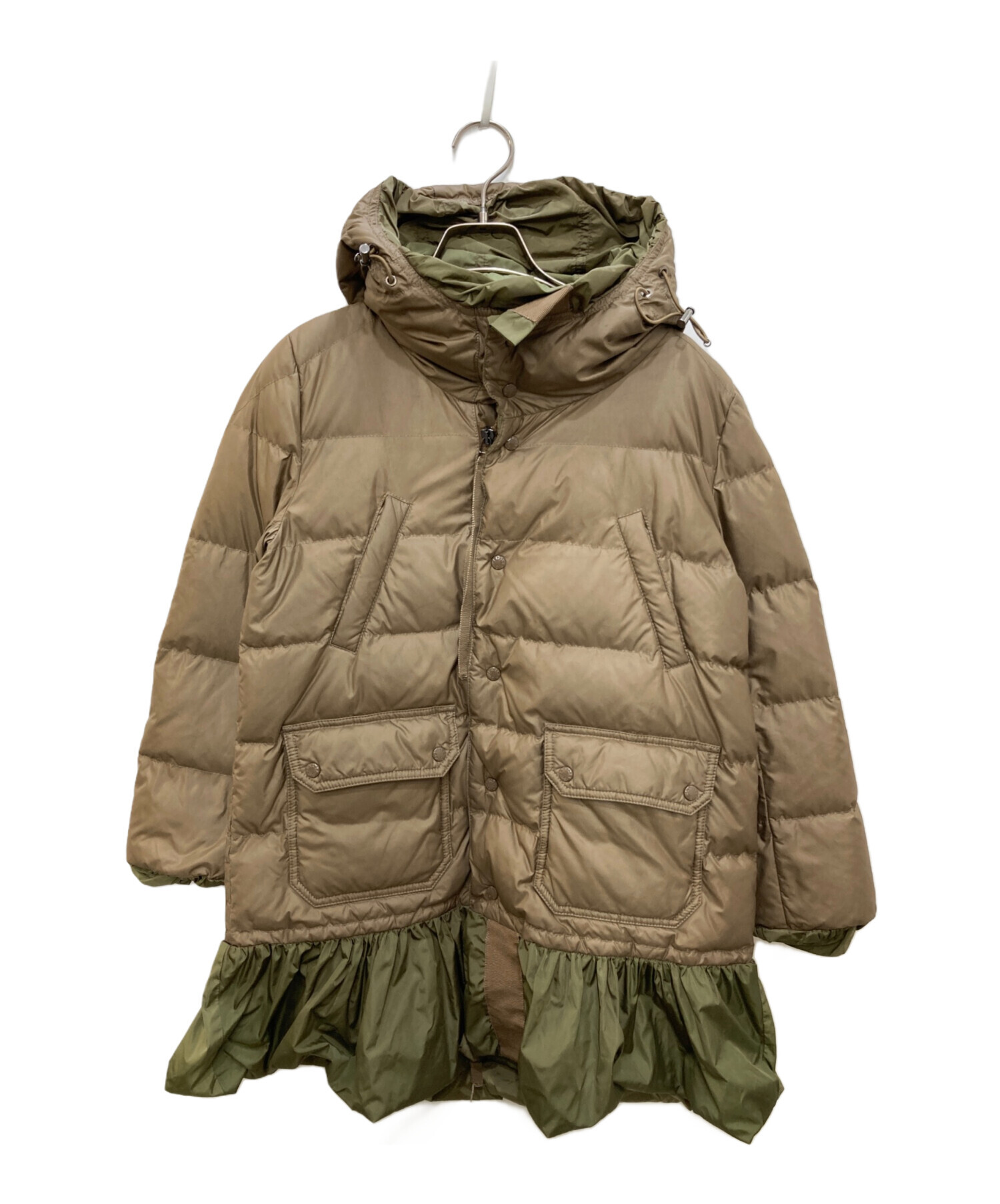 極美品■MONCLER × sacai　SEORI　ダウンジャケット　1 中古・古着通販】MONCLER (モンクレール) sacai (サカイ) SERI