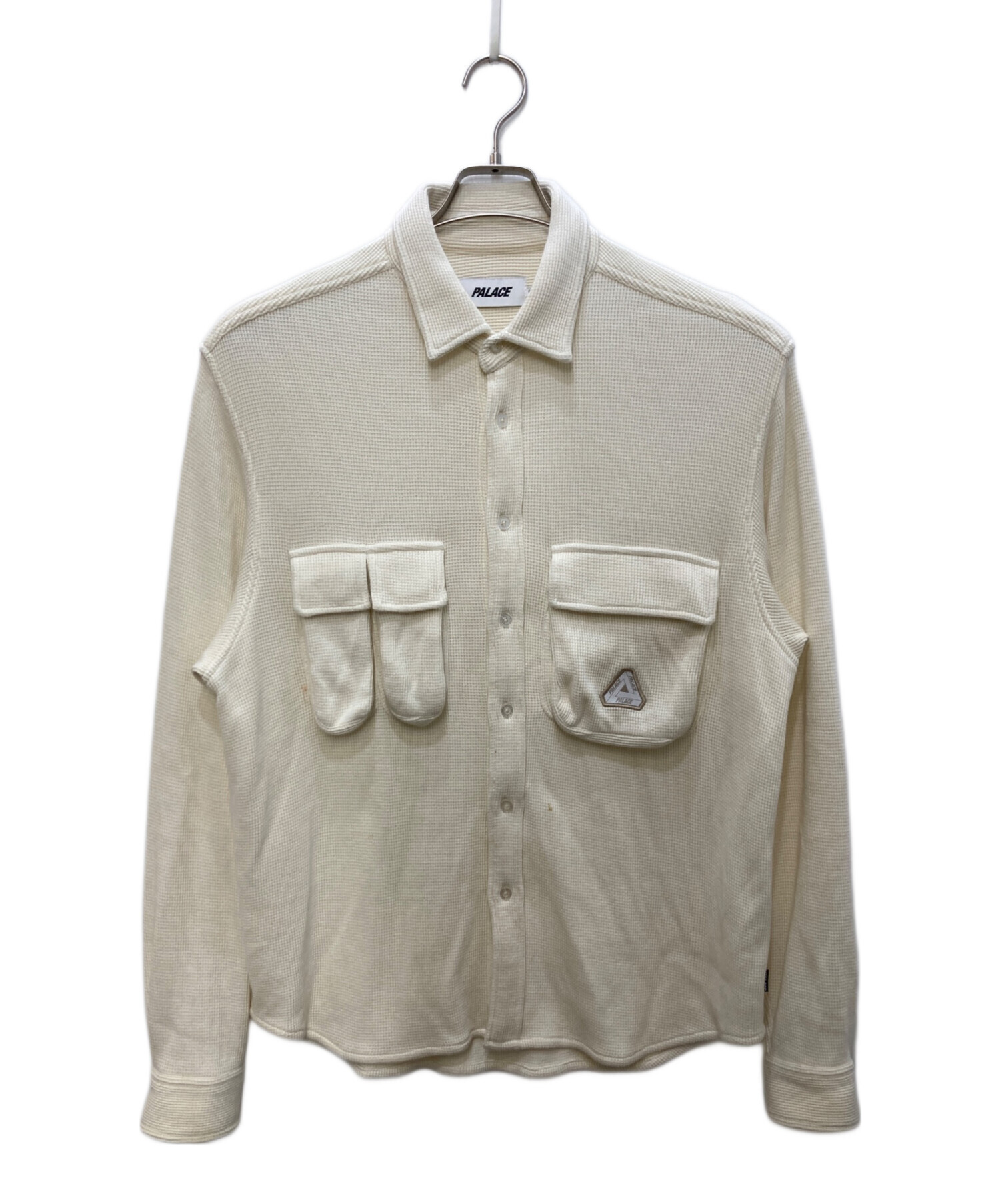 中古・古着通販】PALACE (パレス) WAFFLE SHIRT ホワイト サイズ:S