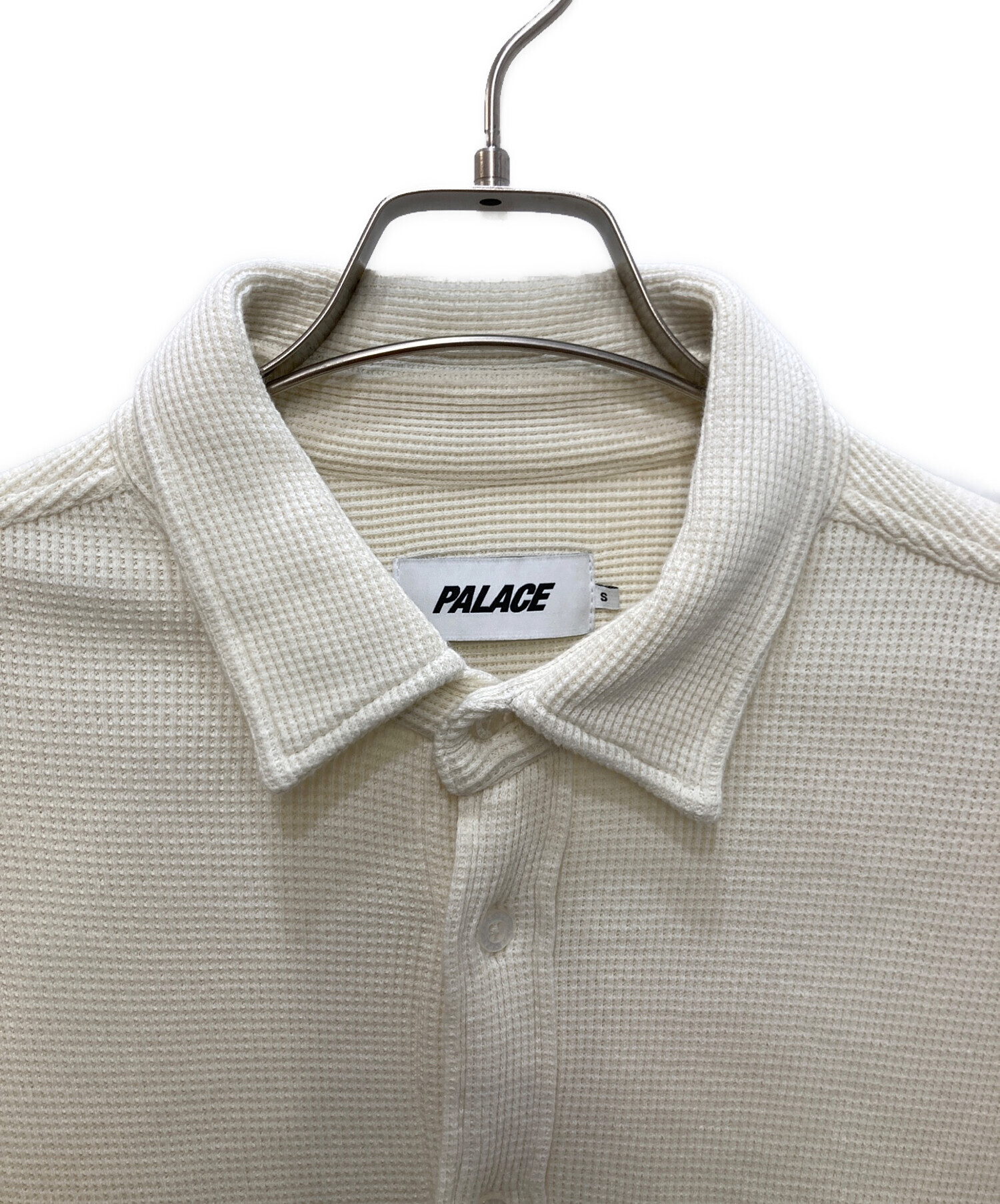 中古・古着通販】PALACE (パレス) WAFFLE SHIRT ホワイト サイズ:S