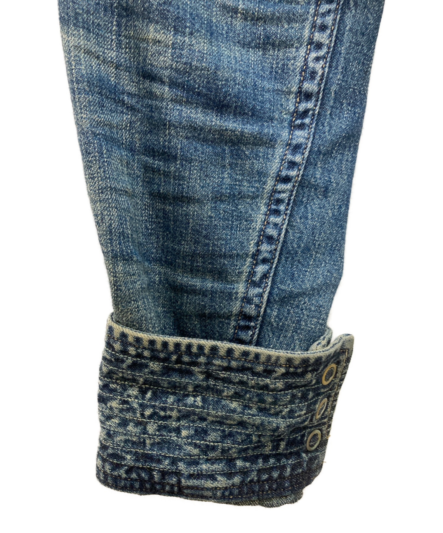 中古・古着通販】RRL (ダブルアールエル) デニムウエスタンシャツ
