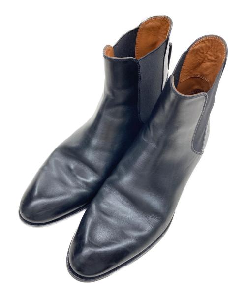 中古・古着通販】ZEGNA (ゼニア) サイドゴアブーツ ブラック サイズ 