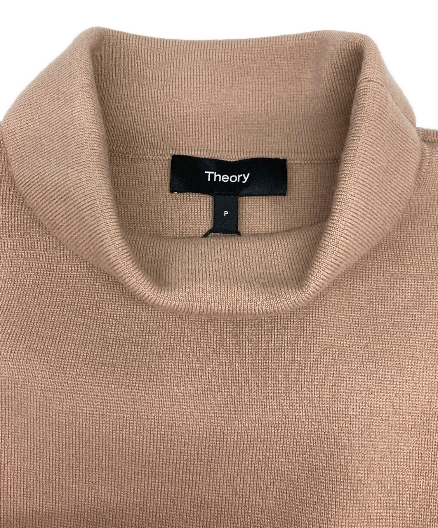 中古・古着通販】theory (セオリー) ニットワンピース ベージュ サイズ 
