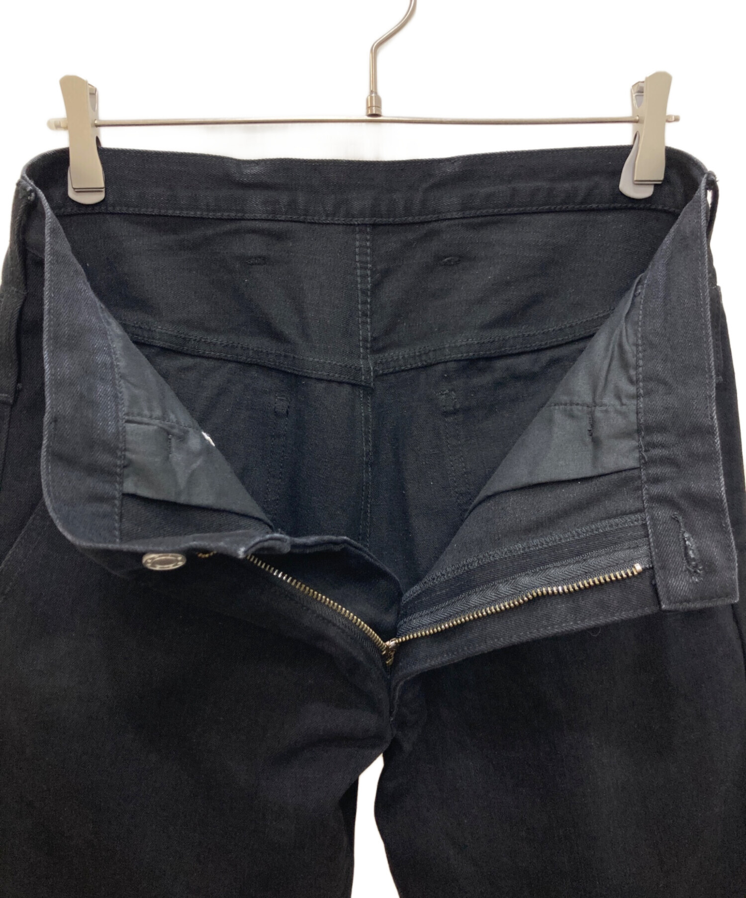 中古・古着通販】SECTION (セクション) DROP FLARE DENIM ブラック