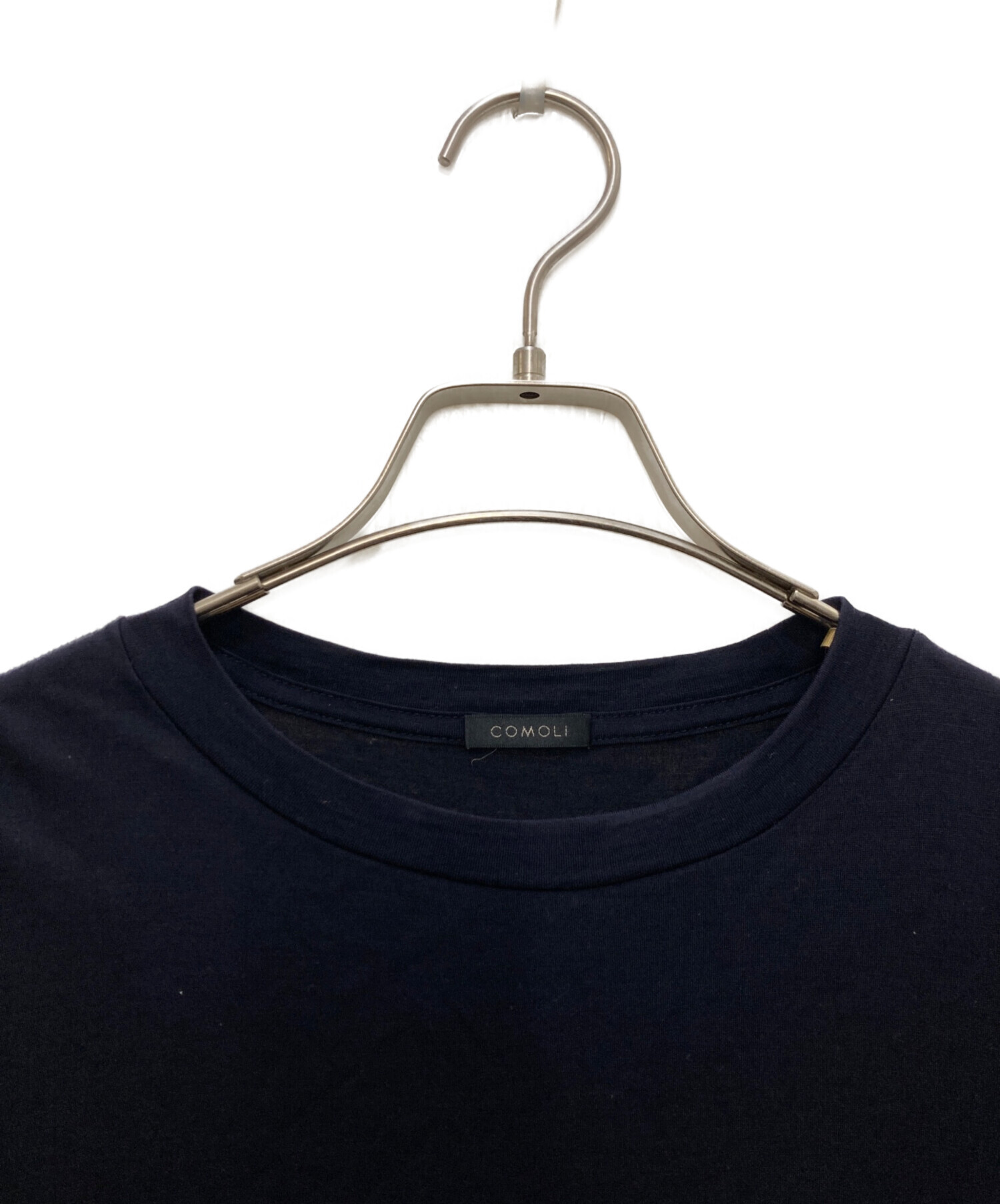COMOLI コモリ ウール天竺Tシャツ NAVY 3 新品未使用 中古・古着通販】COMOLI (コモリ) ウール天竺 Tシャツ ネイビー サイズ