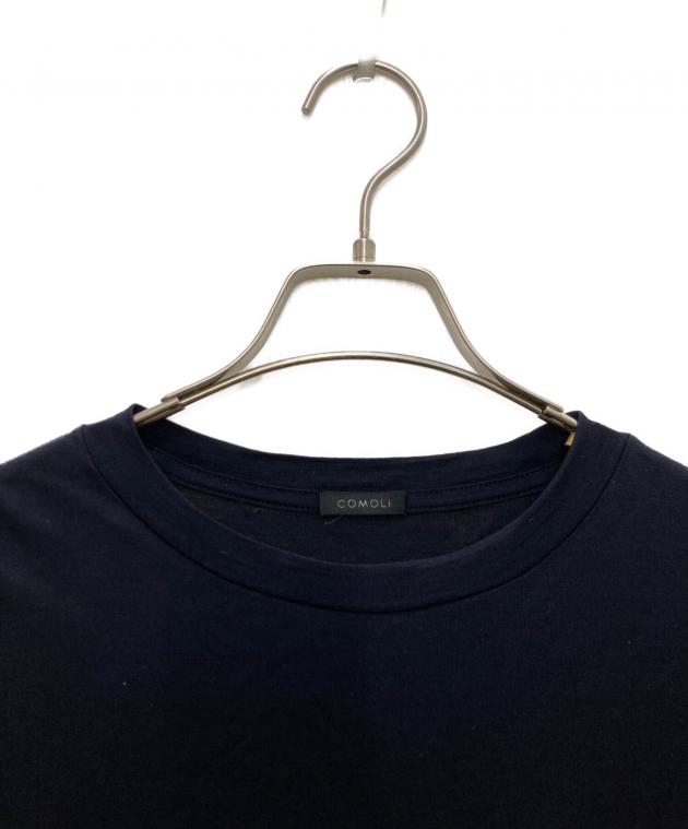 中古・古着通販】COMOLI (コモリ) ウール天竺 Tシャツ ネイビー サイズ