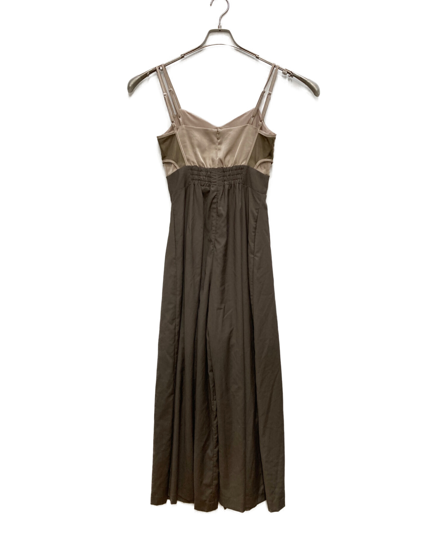 中古・古着通販】JOSE MOON (ジョゼムーン) BUSTIER JUMPSUIT ブラウン
