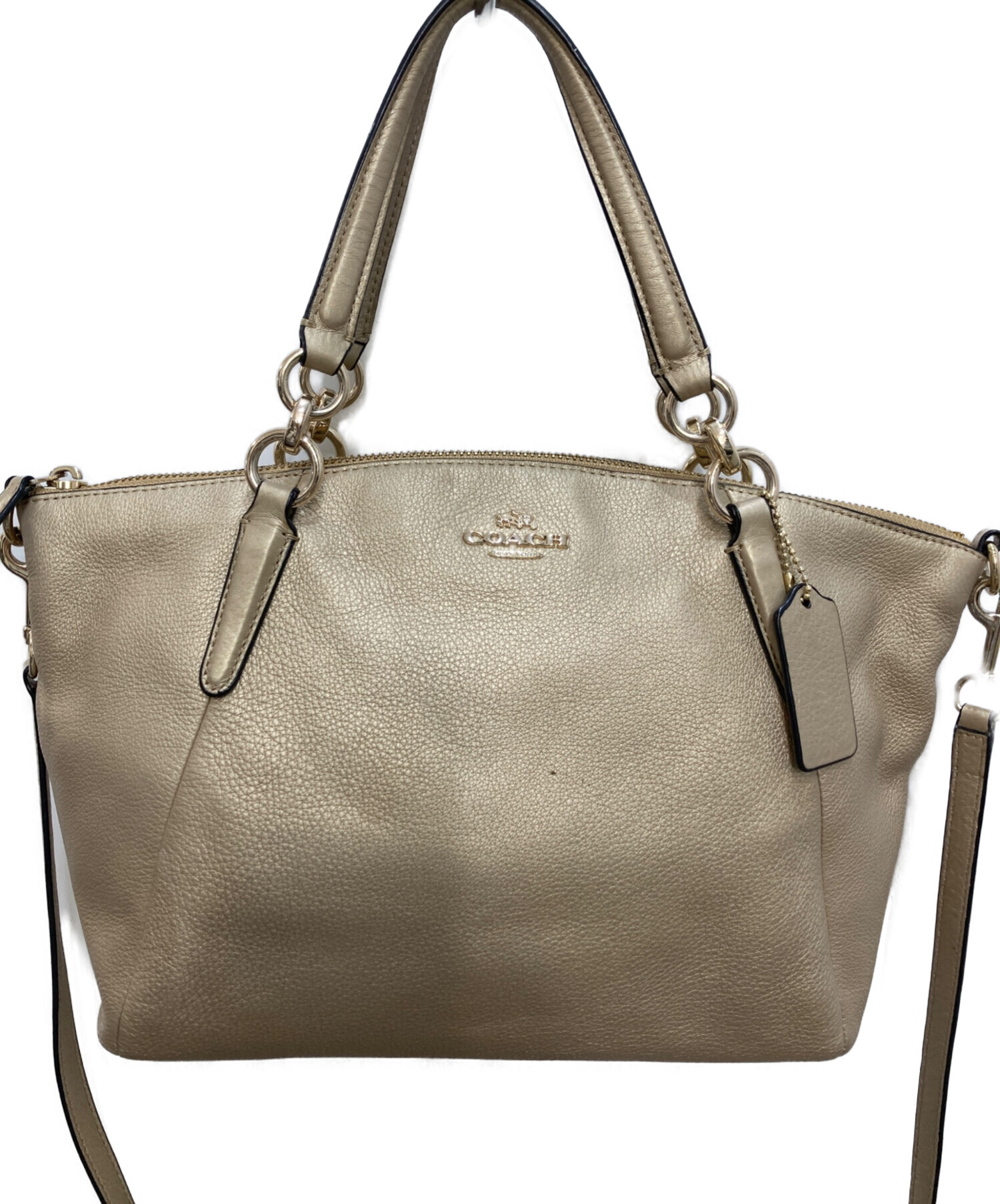 エ*サ様 古着 コーチ 2wayショルダーバッグ 中古・古着通販】COACH (コーチ) 2WAYショルダーバッグ ゴールド