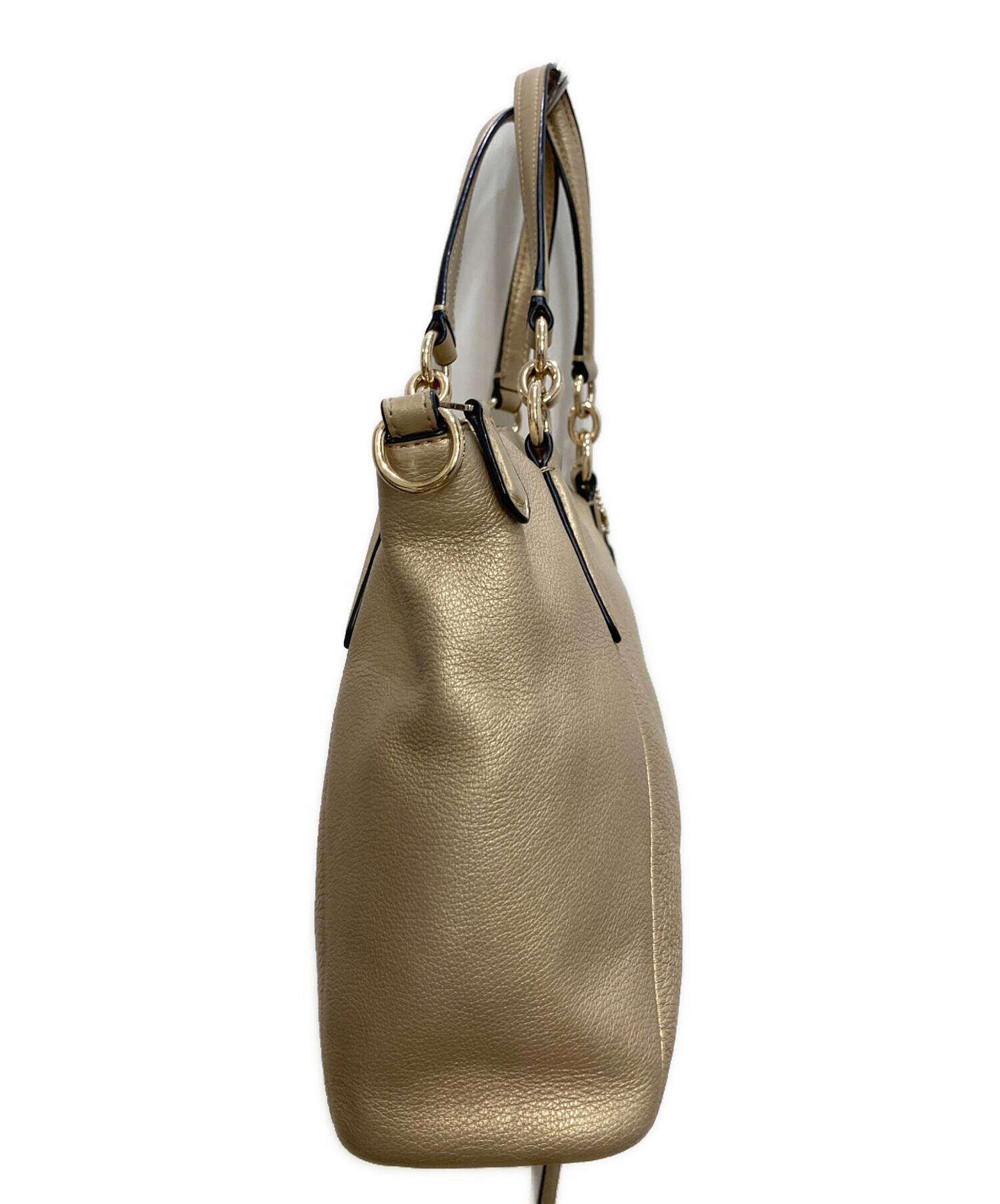 ✨美品✨Coach コーチ 2wayショルダーバッグ スパンコール ゴールド 中古・古着通販】COACH (コーチ) 2WAYショルダーバッグ ゴールド