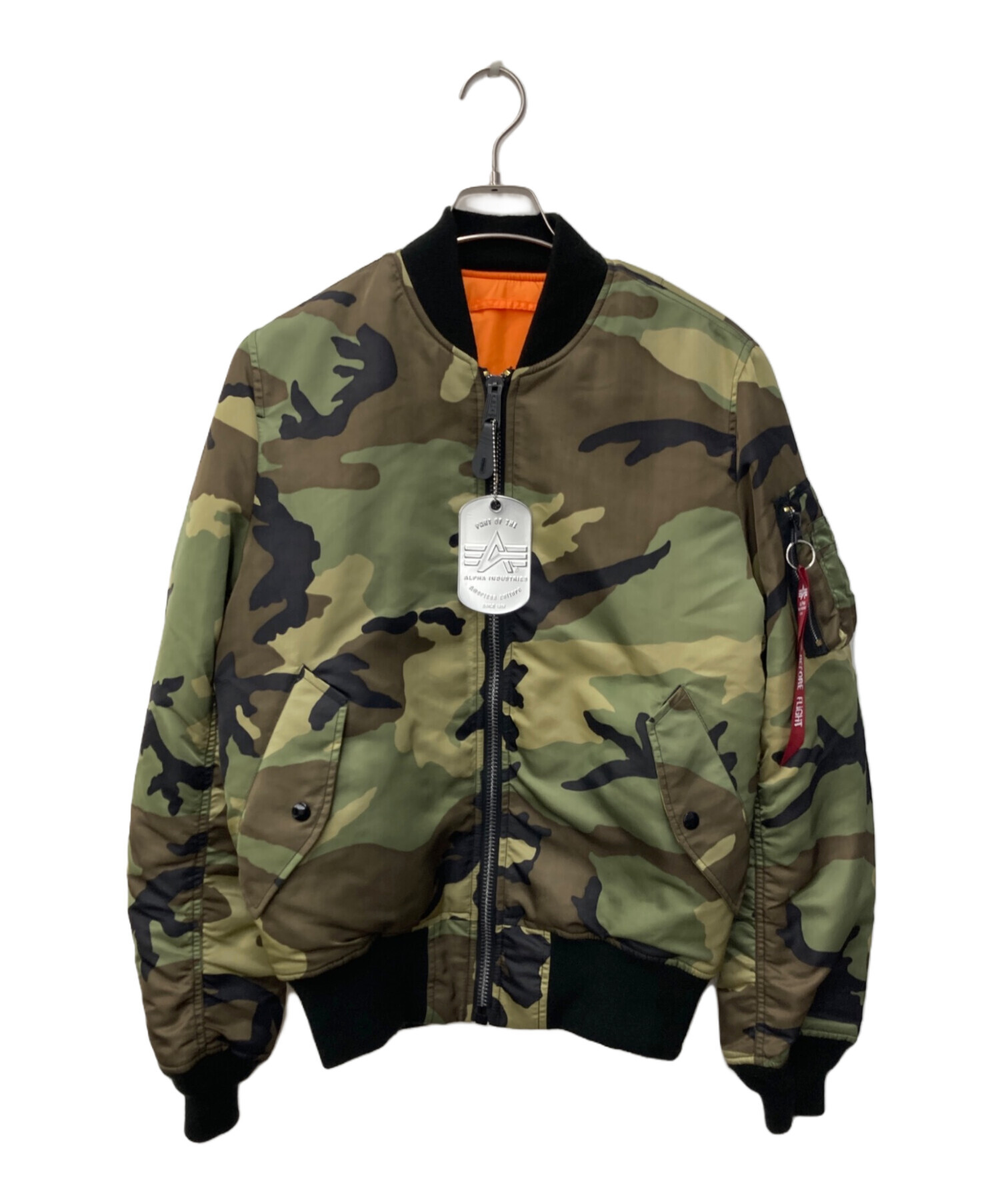 中古・古着通販】ALPHA (アルファ) MA-1 TIGHT CAMO ジャケット