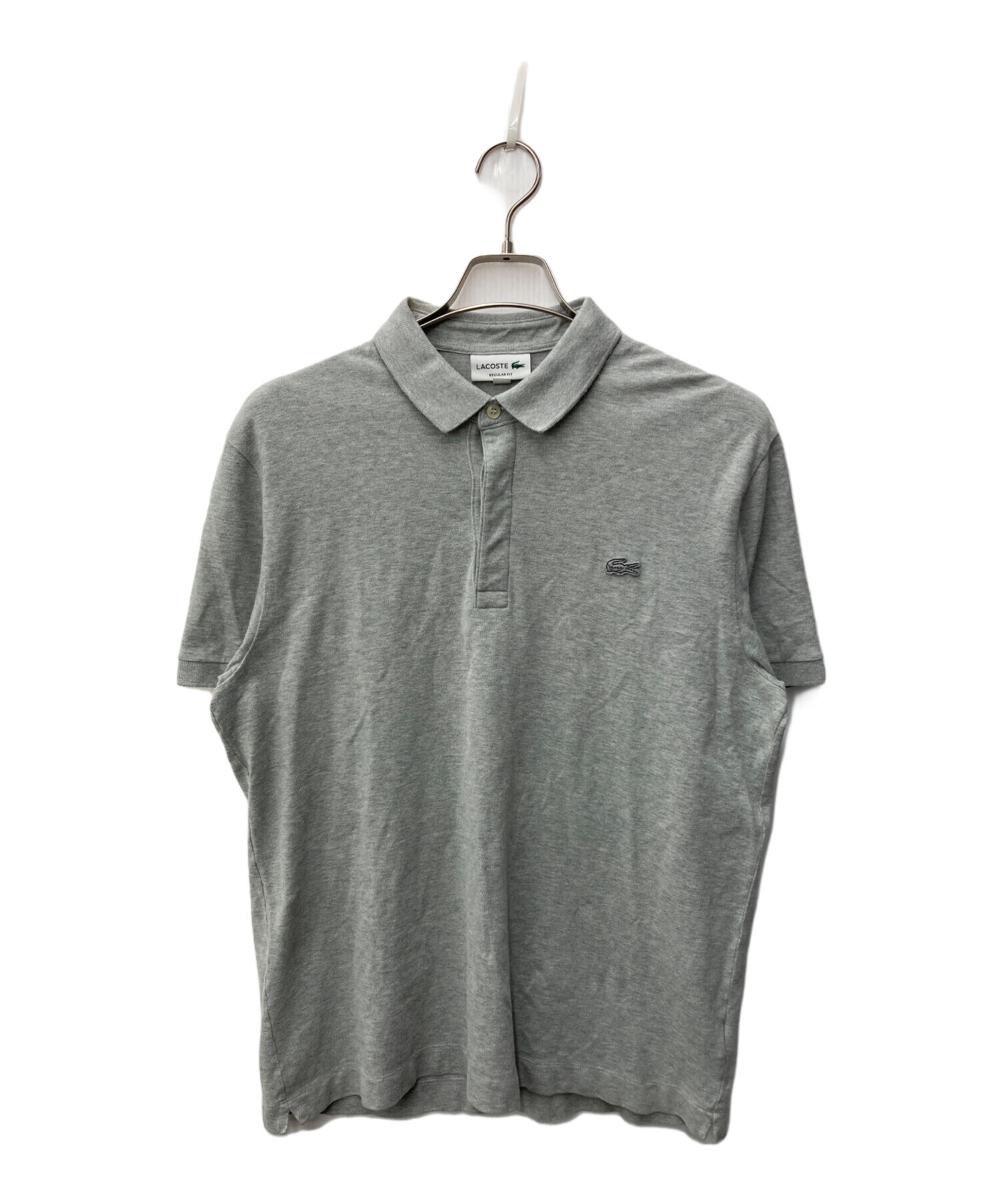 中古・古着通販】LACOSTE (ラコステ) ポロシャツ グレー サイズ:L