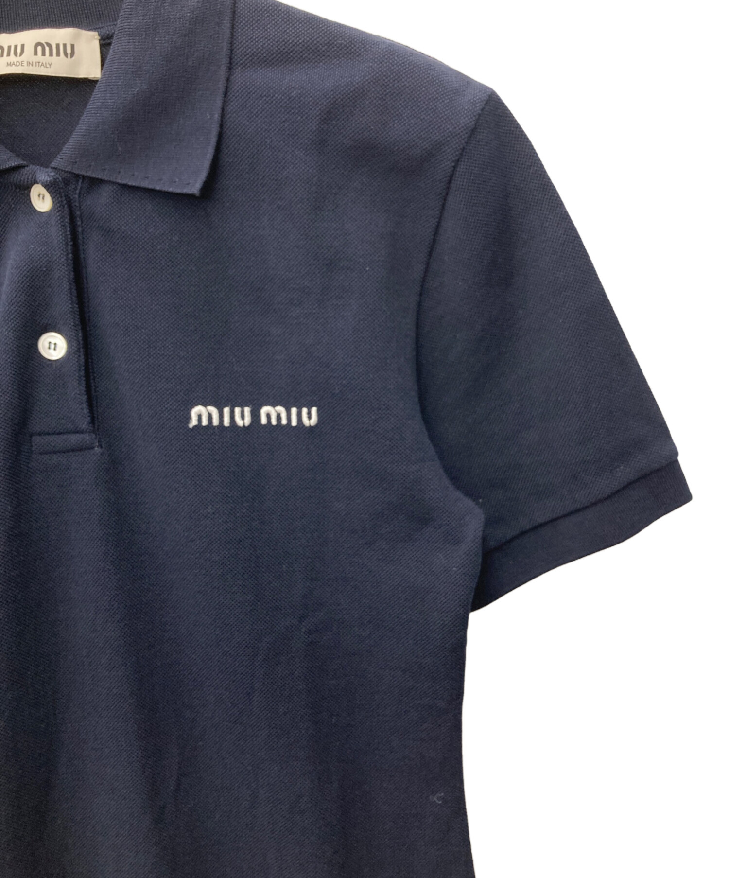 中古・古着通販】MIU MIU (ミュウミュウ) ポロミニワンピース ネイビー