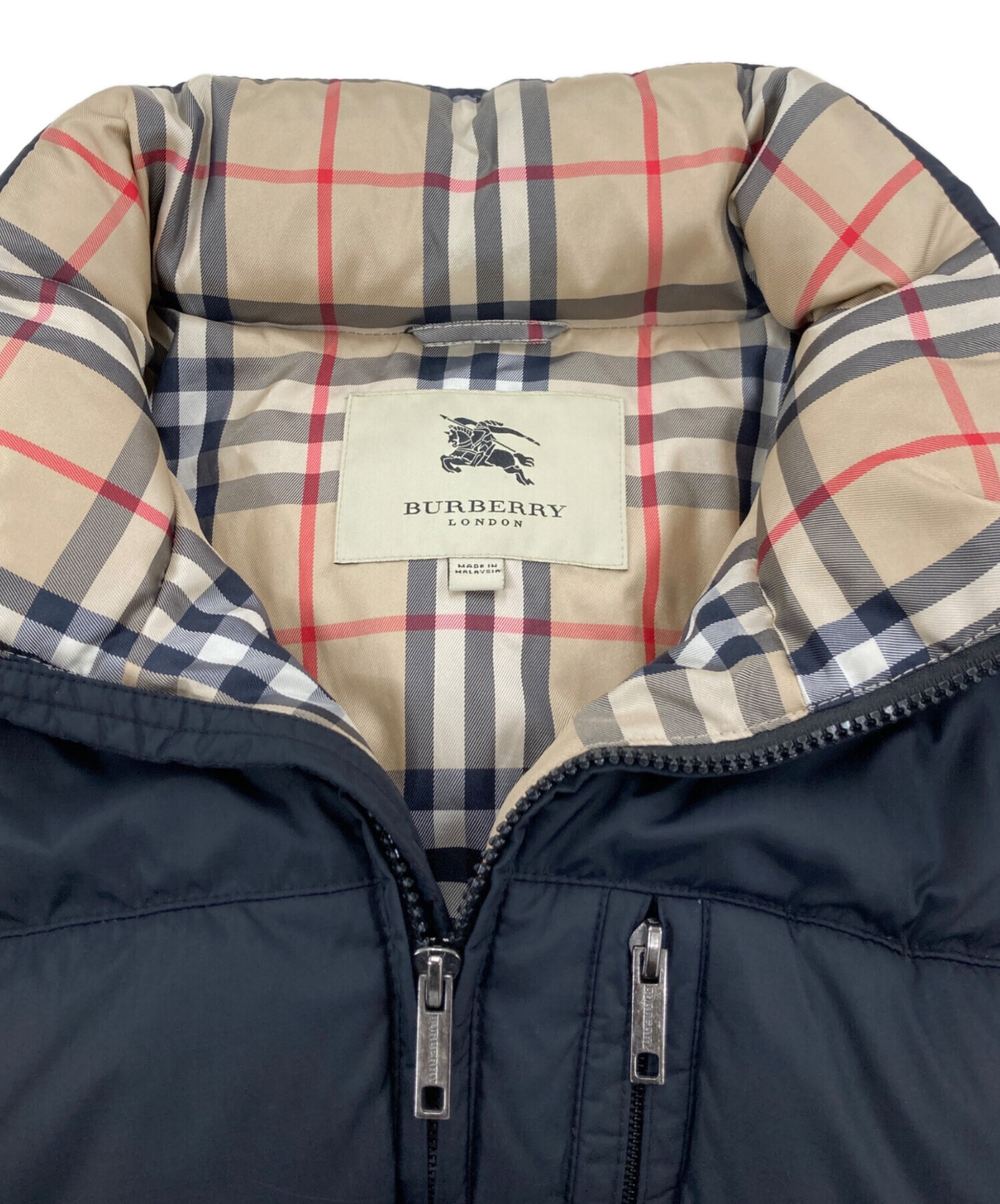 中古・古着通販】BURBERRY (バーバリー) ノバチェックダウンジャケット