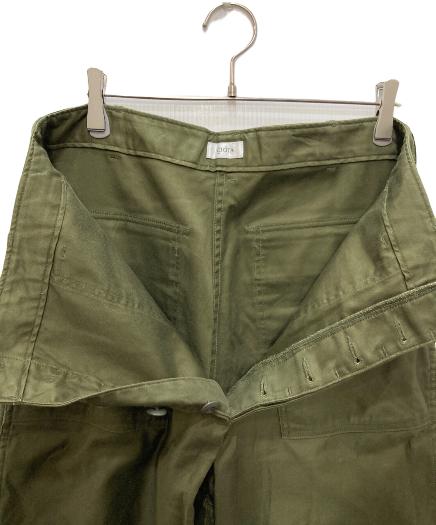 中古・古着通販】CIOTA (シオタ) ベイカーパンツ グリーン サイズ:SIZE