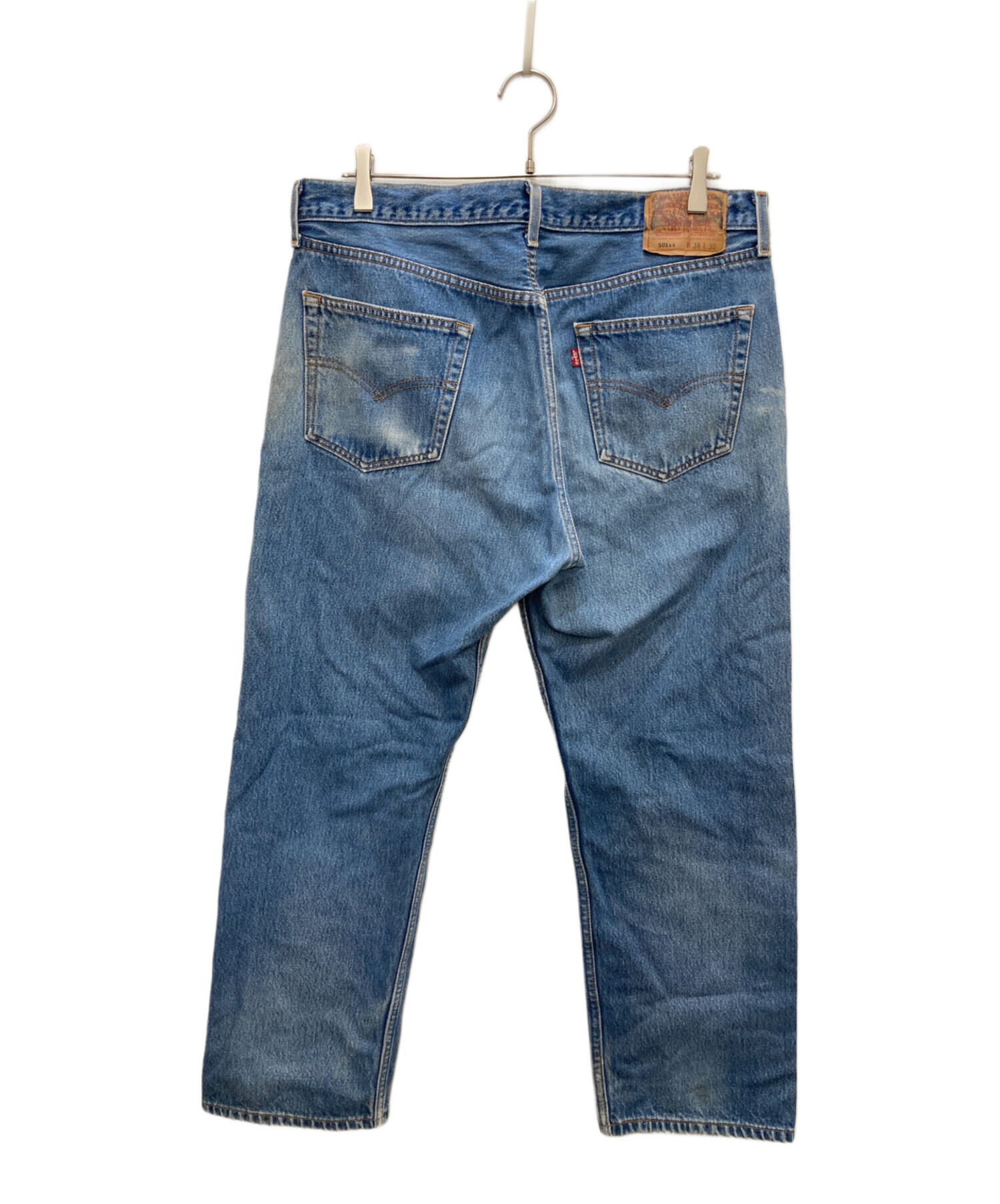 リーバイス501xx W38 鬼ヒゲ エルパソ 80s USA 古着 21467 中古・古着通販】LEVI'S (リーバイス) 501XXデニムパンツ インディゴ
