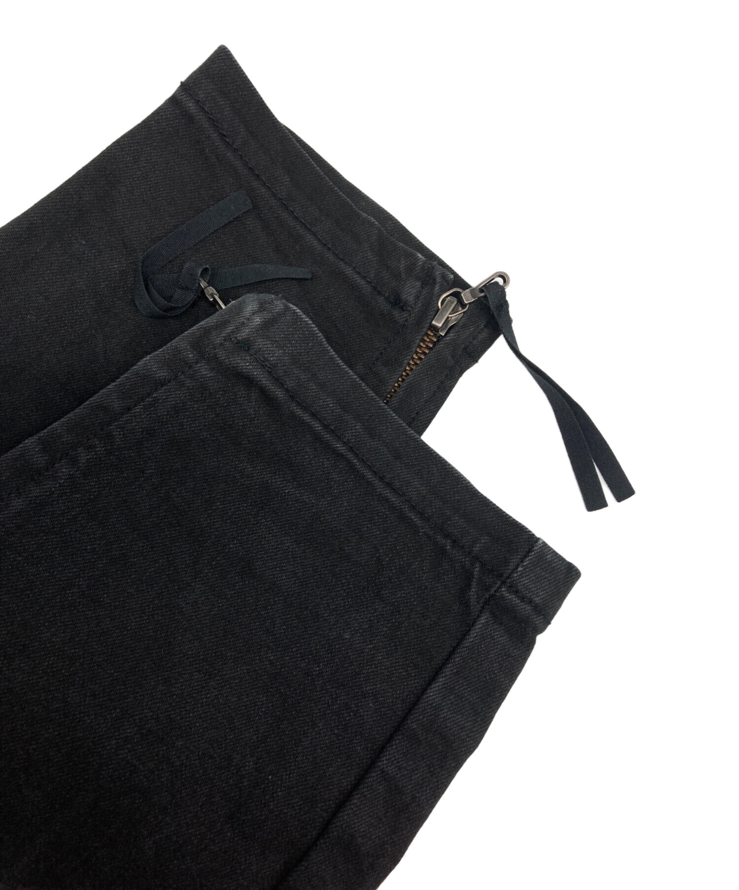 中古・古着通販】JULIUS (ユリウス) アークドデニムパンツ ブラック