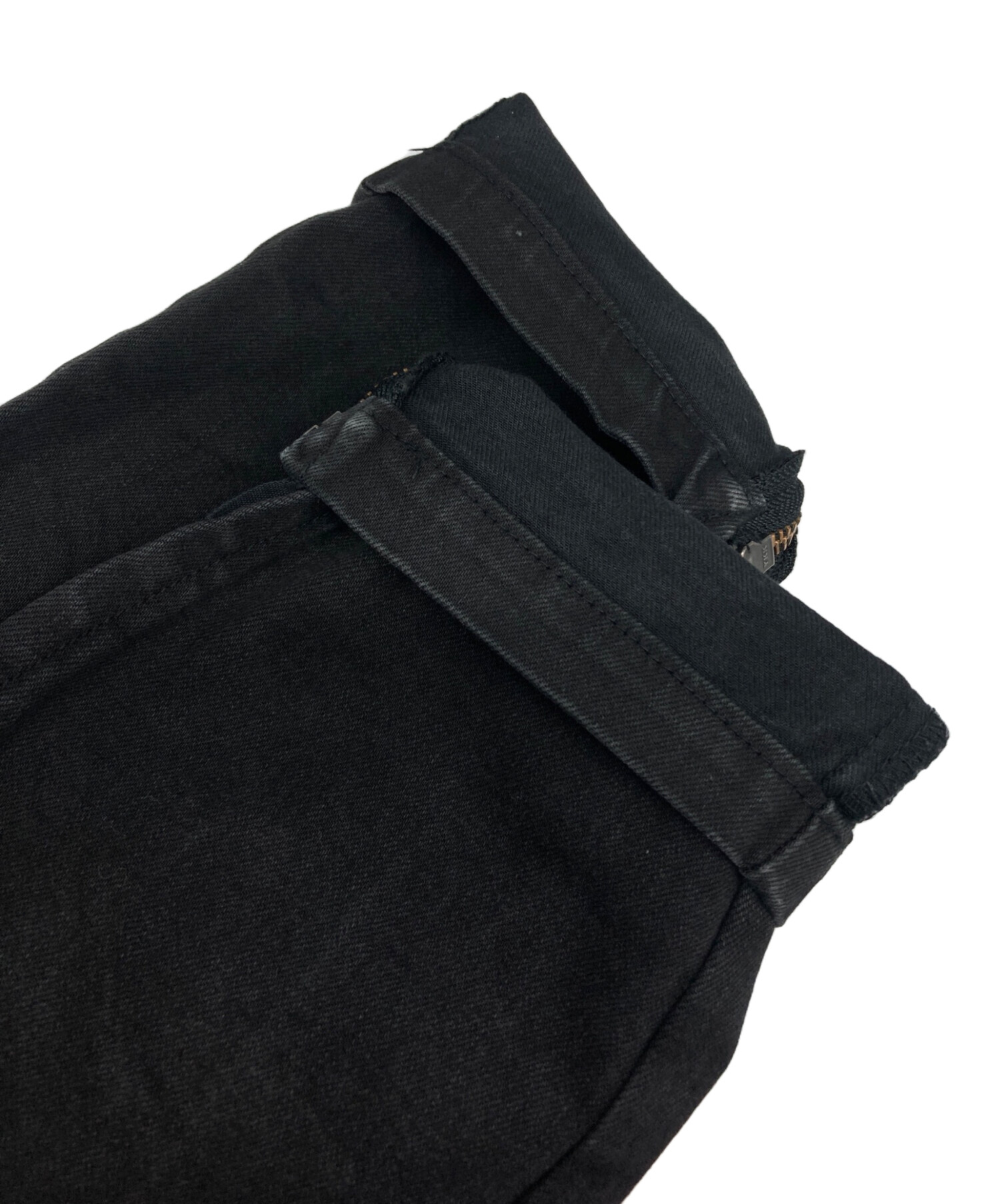 中古・古着通販】JULIUS (ユリウス) アークドデニムパンツ ブラック