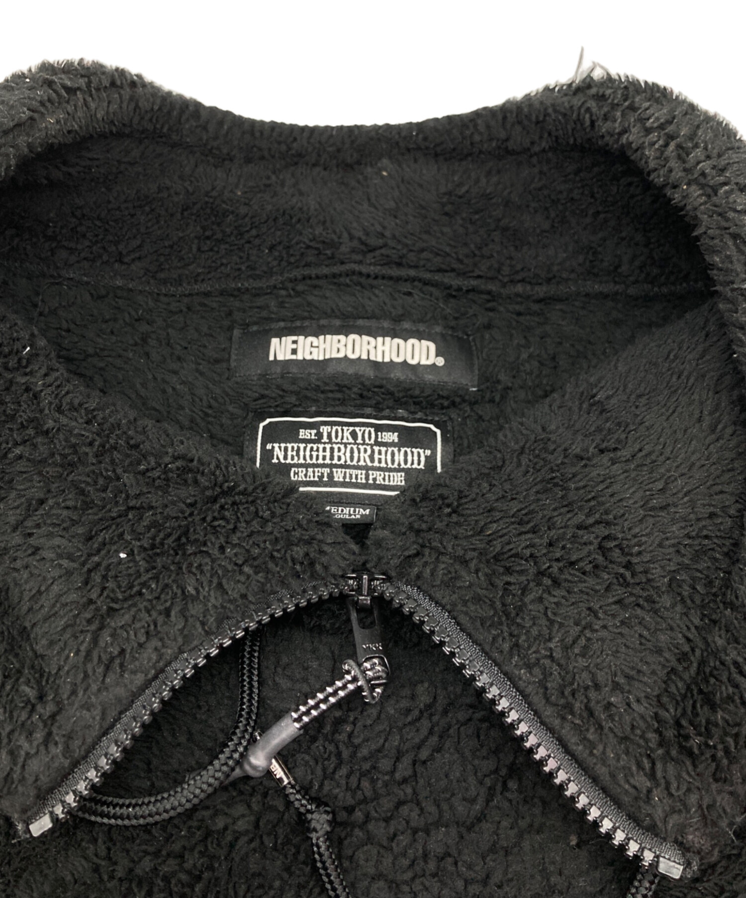 NEIGHBORHOOD ネイバーフッド MA-1 ボア フリース ブルゾン S 中古・古着通販】NEIGHBORHOOD (ネイバーフッド) ボアフリース プル