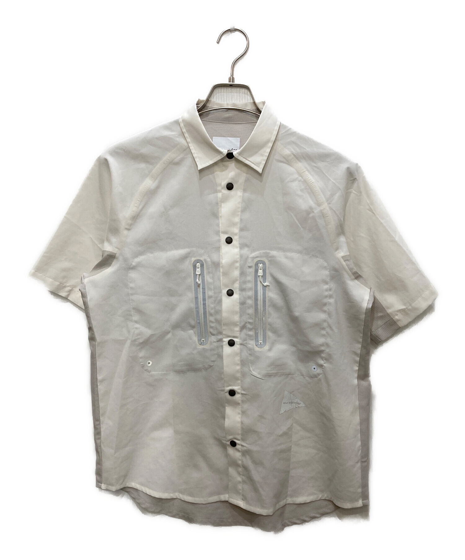 【新品未使用品】アンドワンダー半袖シャツ 中古・古着通販】and wander (アンドワンダー) tech short sleeve