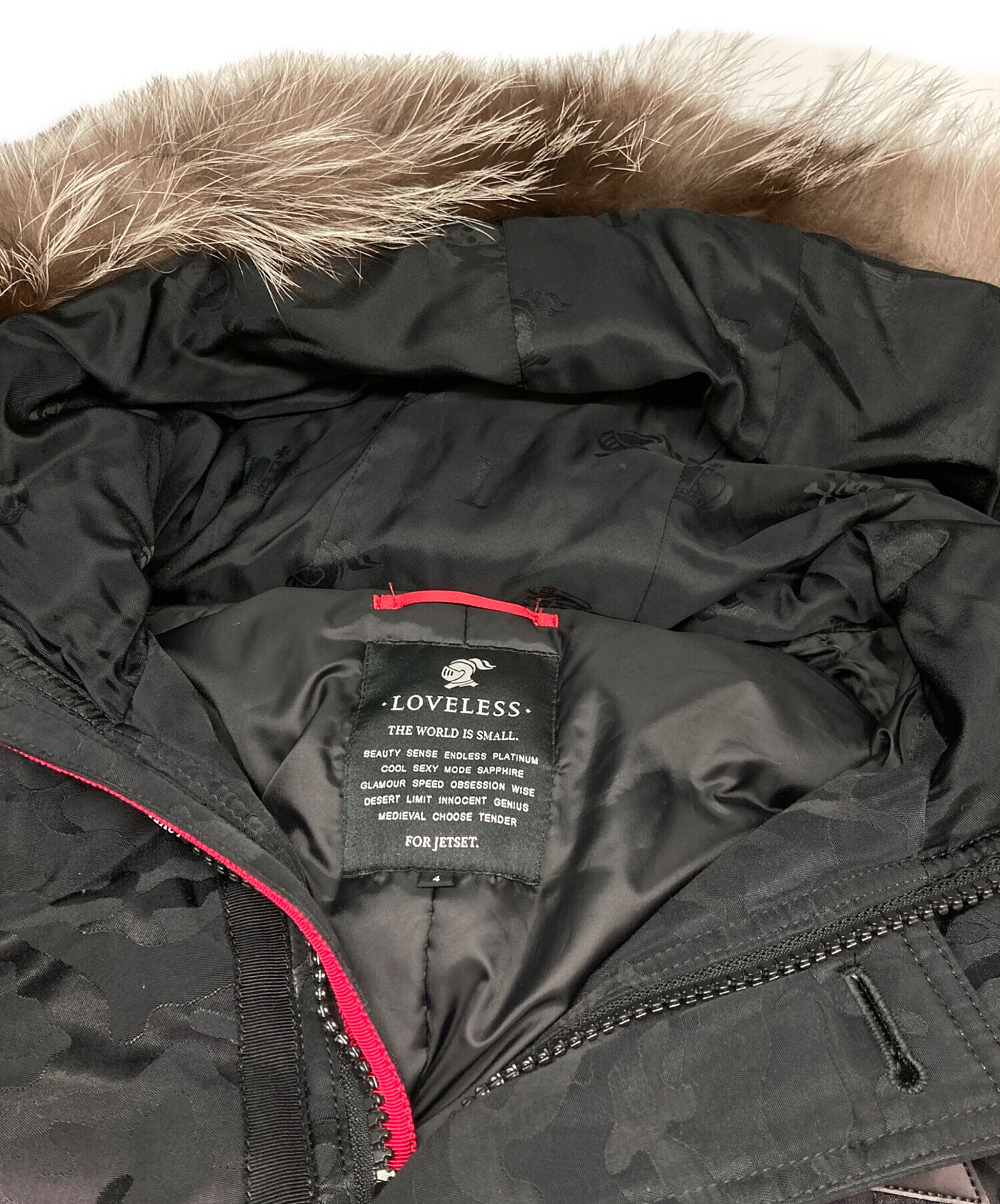 LOVELESS ラブレス ブルゾン（その他） M 黒 【古着】【中古】【送料無料】 中古・古着通販】LOVELESS (ラブレス) カモ柄ダウンジャケット