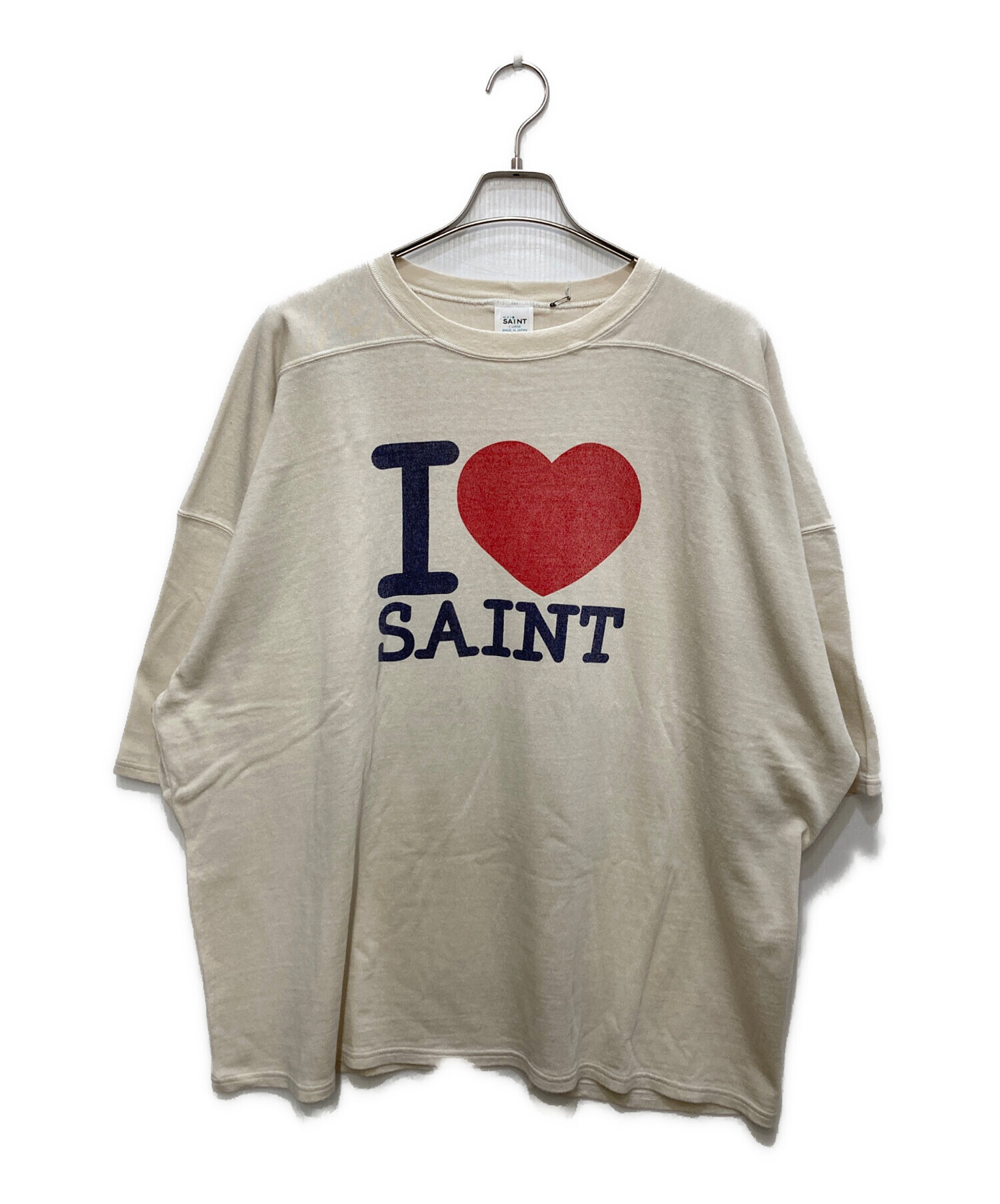 SAINT MICHAEL セントマイケル カジュアルシャツ XL 白 【古着】【中古】【送料無料】 中古・古着通販】SAINT MICHAEL (セントマイケル) SS T-SHIRT