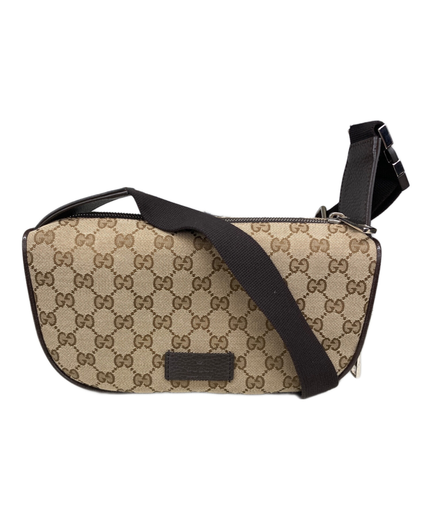 中古・古着通販】GUCCI (グッチ) GGキャンバスウエストバッグ ベージュ