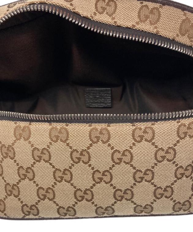 中古・古着通販】GUCCI (グッチ) GGキャンバスウエストバッグ ベージュ