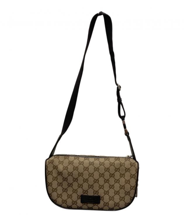 中古・古着通販】GUCCI (グッチ) GGキャンバスウエストバッグ ベージュ