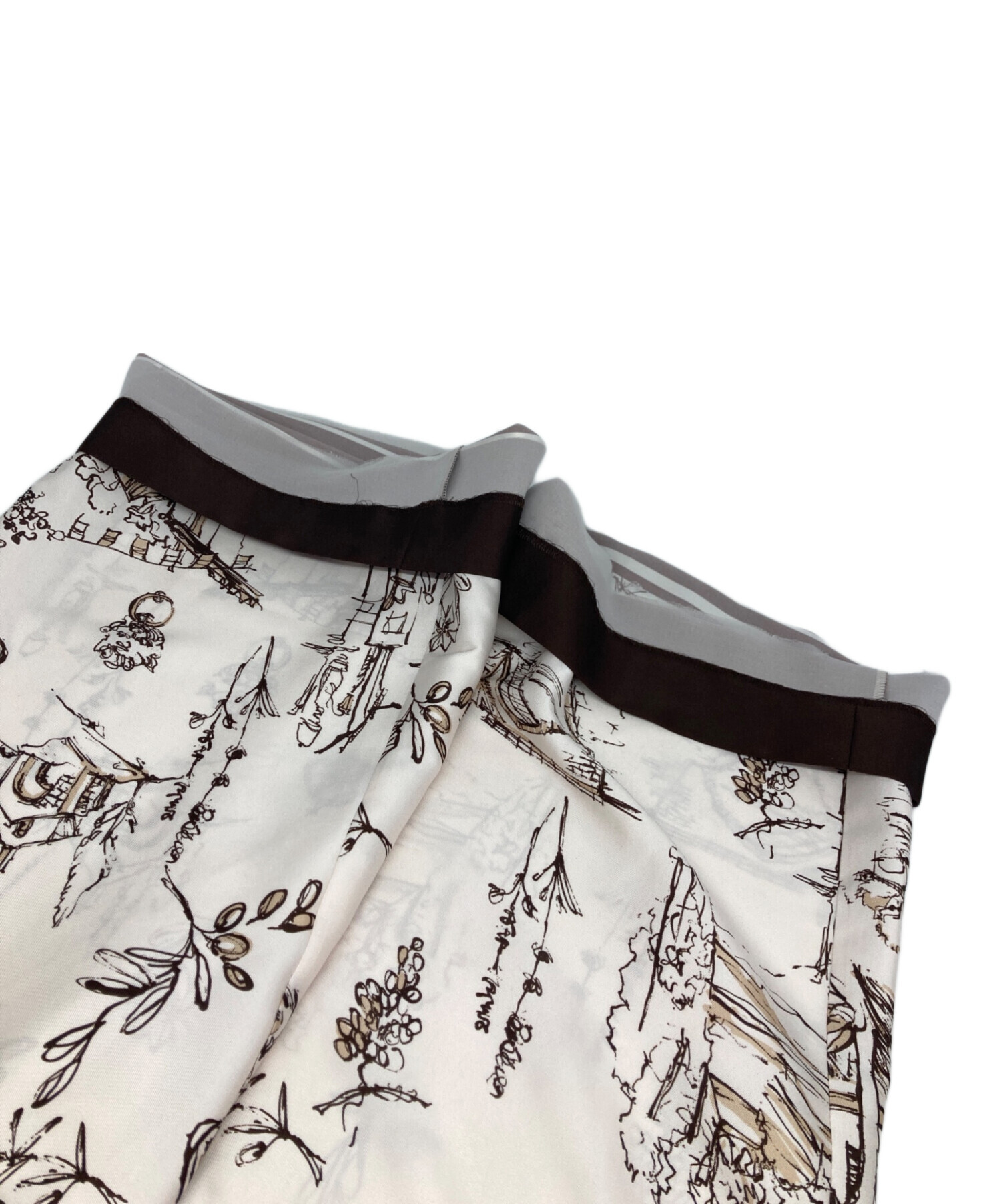 トゥモローランドコレクション 花柄パンツ　34 中古・古着通販】TOMORROW LAND collection (トゥモローランド