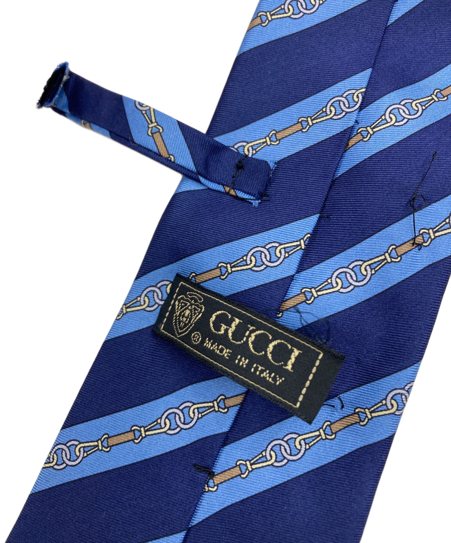 【新品未使用品】 GUCCI グッチ　ネクタイ　2本　まとめ売り　ブルー 中古・古着通販】GUCCI (グッチ) 総柄シルクネクタイ ブルー サイズ
