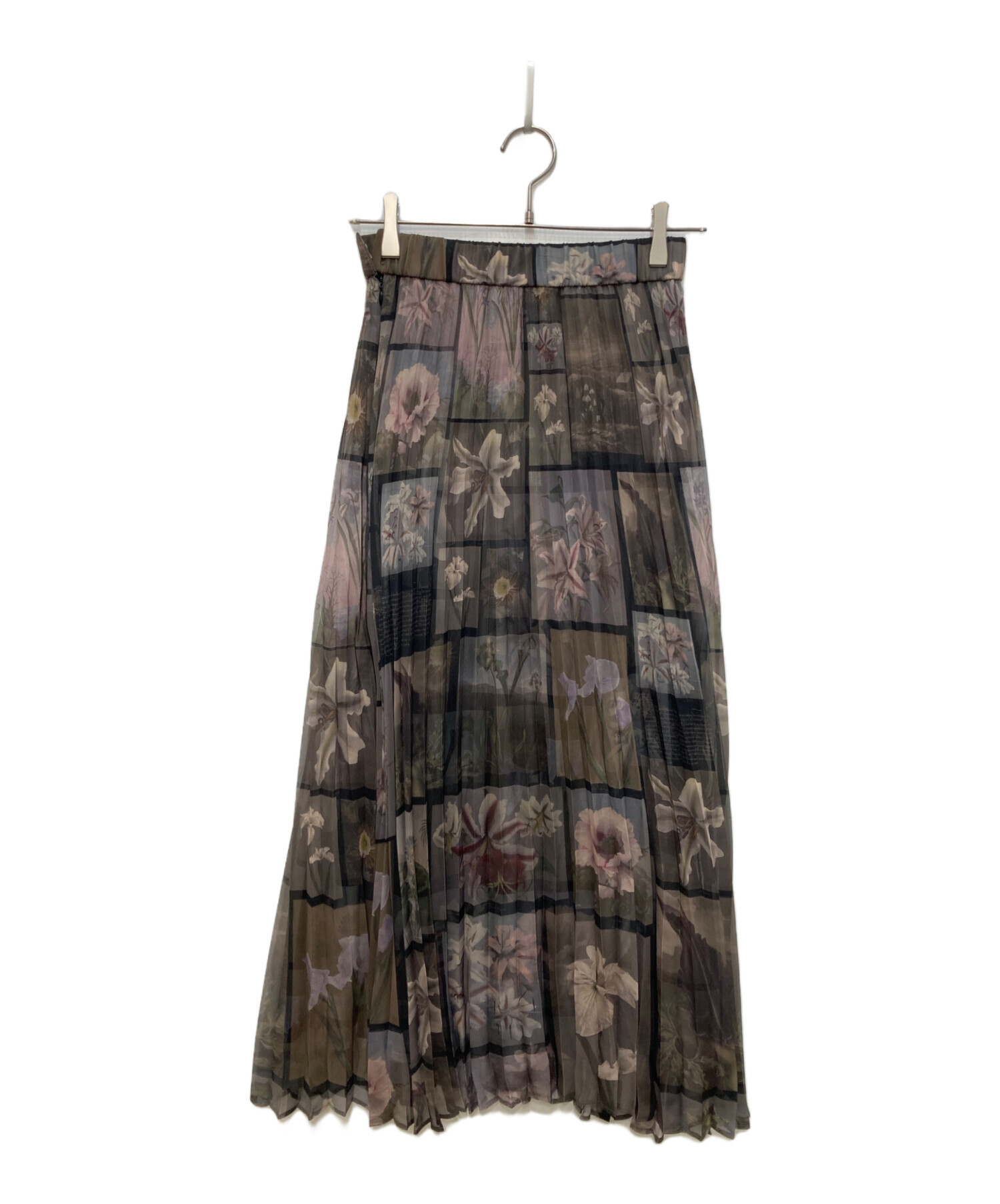 中古・古着通販】Ameri (アメリ) フラワーパッチワークプリーツ