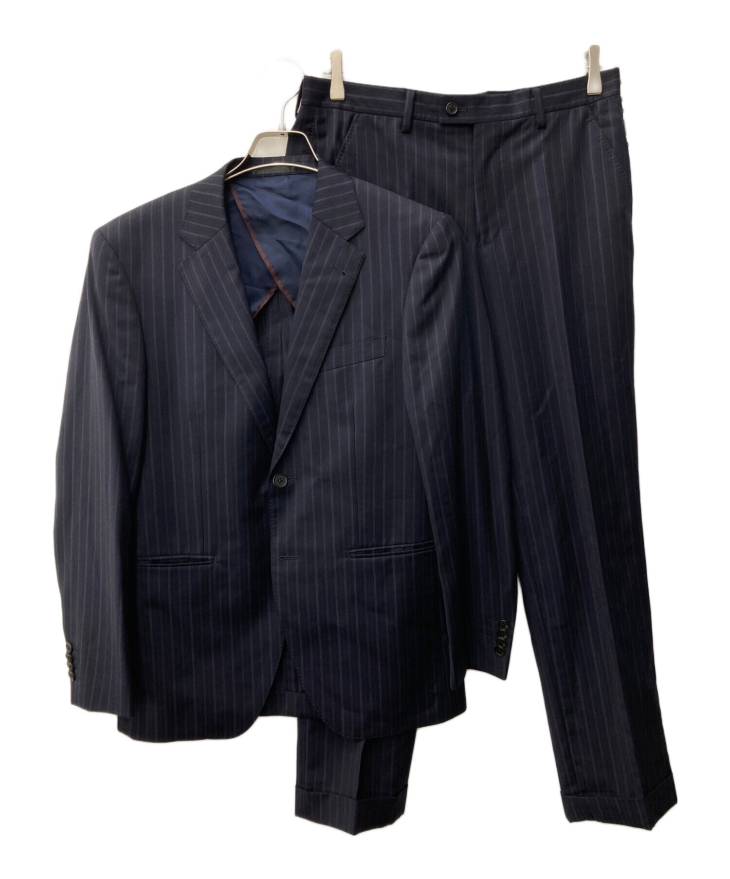 【美品】Paul Smith✖︎Zegna 現行タグ セットアップ　ネイビー　L 中古・古着通販】PAUL SMITH (ポールスミス) ERMENEGILDO ZEGNA