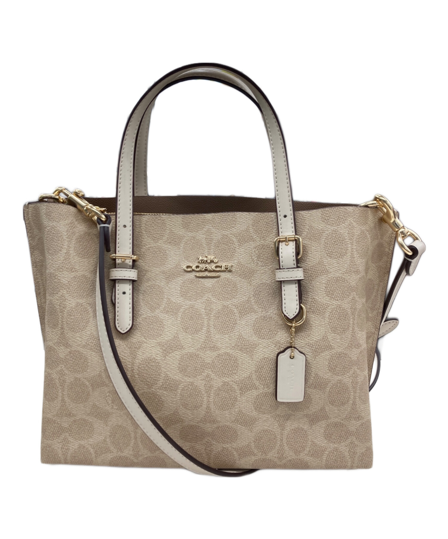 中古・古着通販】COACH (コーチ) モリー トート バッグ 25 ベージュ 