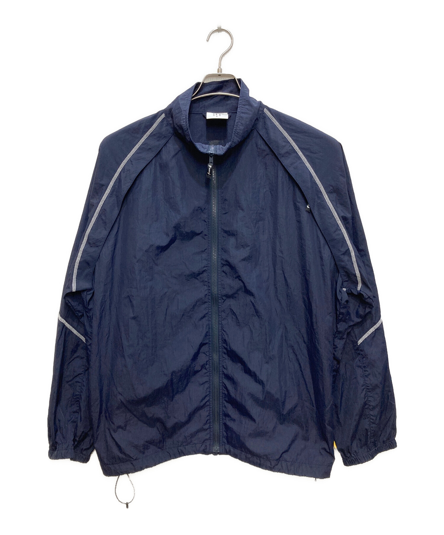 中古・古着通販】ALWA (アルワ) ジップナイロンジャケット ネイビー 