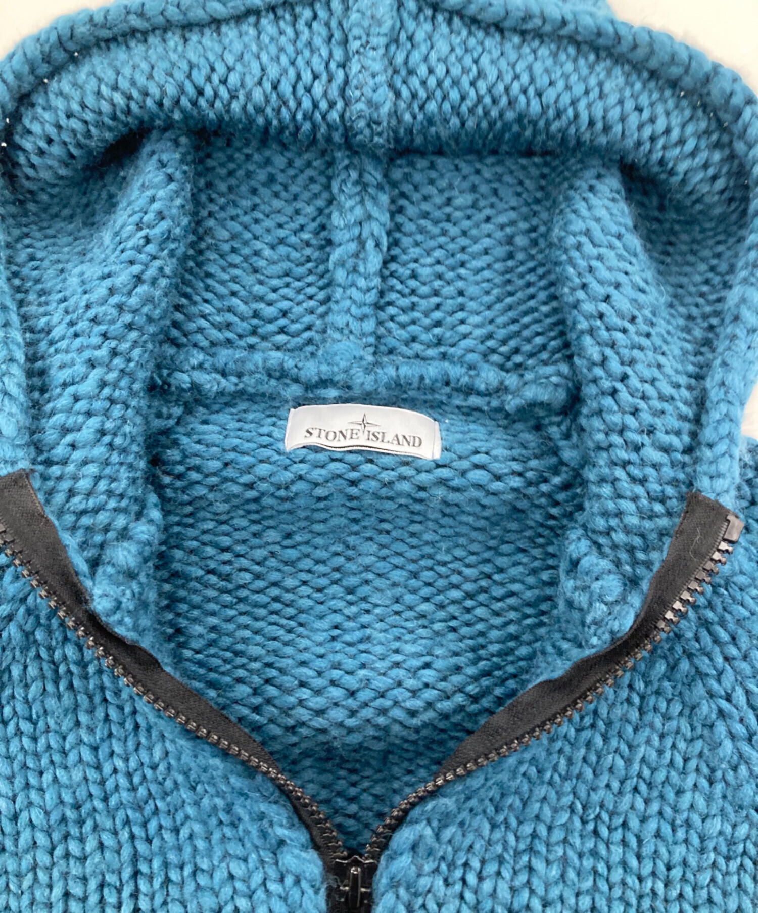 中古・古着通販】STONE ISLAND (ストーンアイランド) Hooded Knit Zip