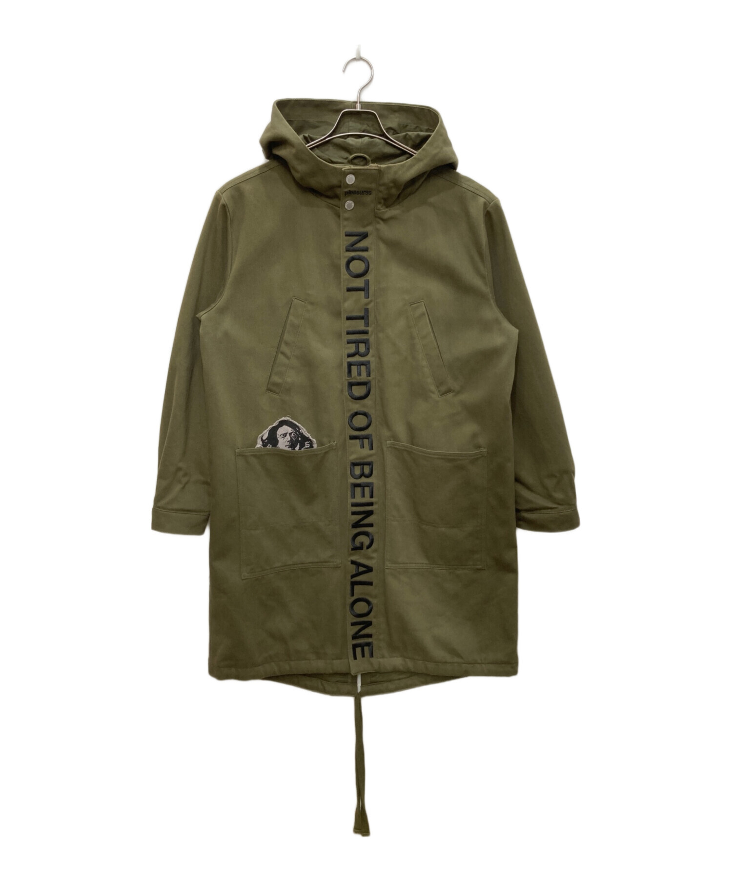 ［定価4.5万円]soeur7 スコットクラブ　モッズコート　フード付き 中古・古着通販】PLEASURES (プレジャーズ) モッズコート オリーブ