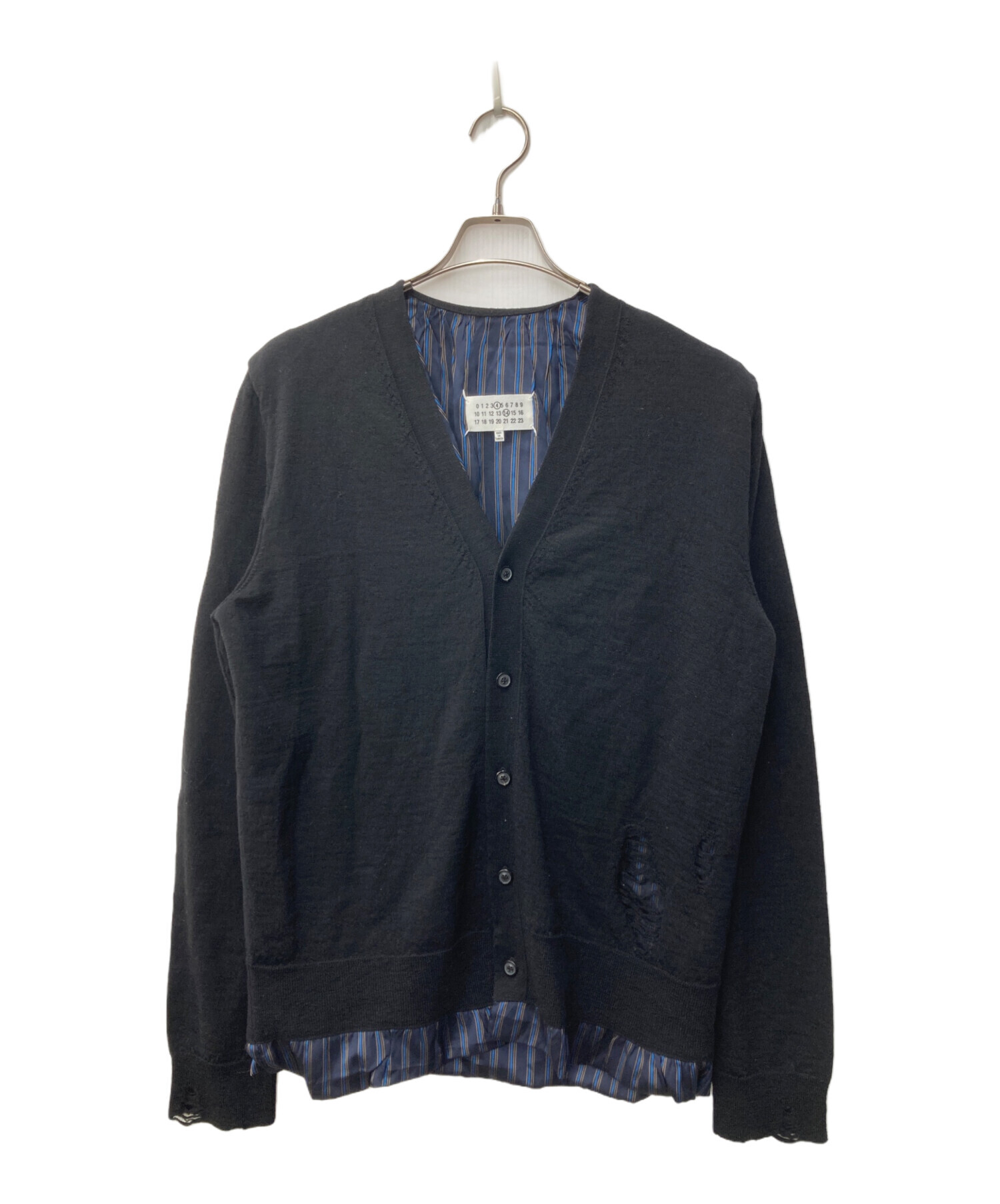 メゾンマルジェラ デストロイカーディガン 中古・古着通販】Maison Margiela (メゾンマルジェラ) 4つタグ裏地