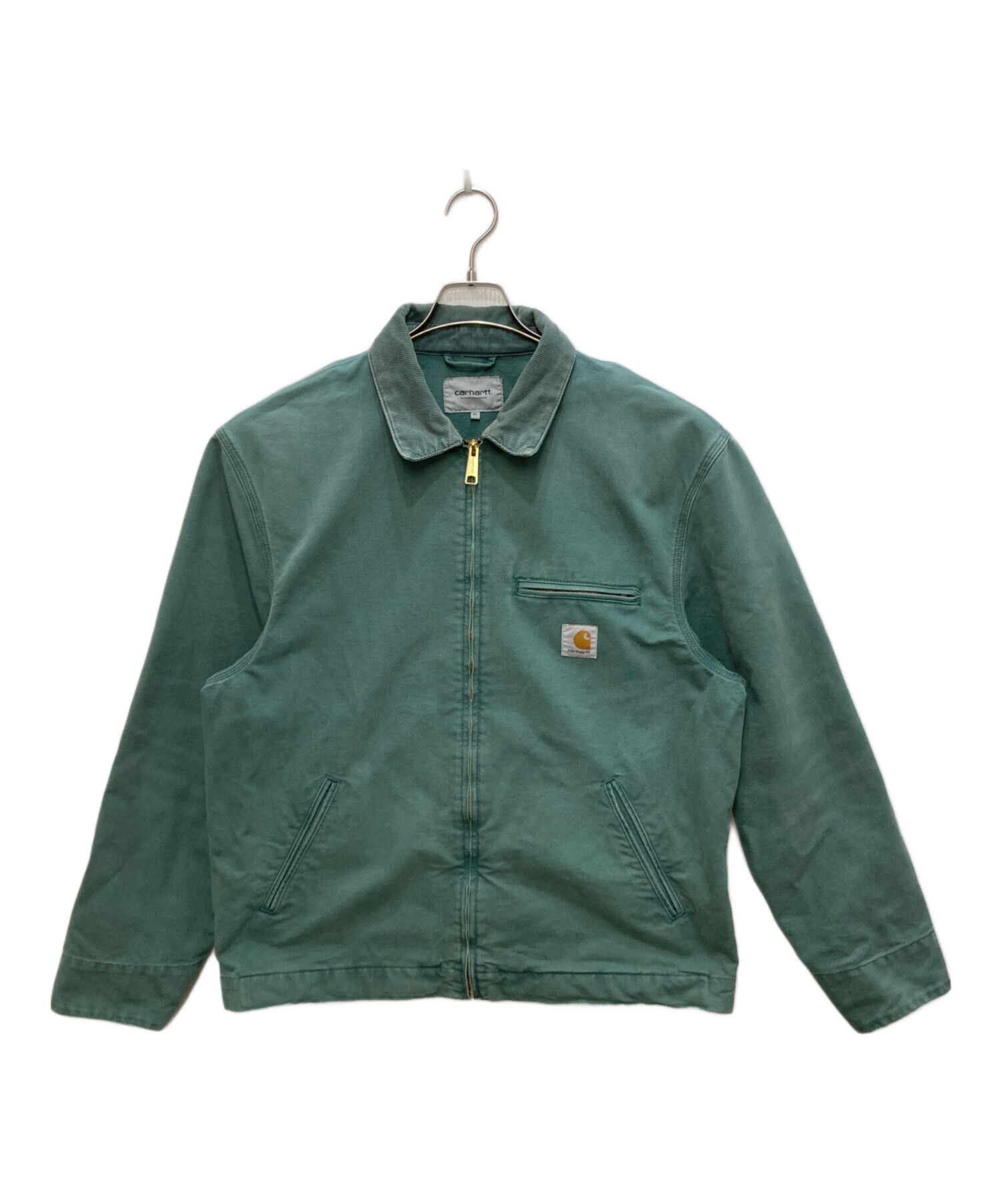 Carhartt デトロイトジャケット グリーン フェード 中古・古着通販】CarHartt (カーハート) DETROIT JACKET デトロイト