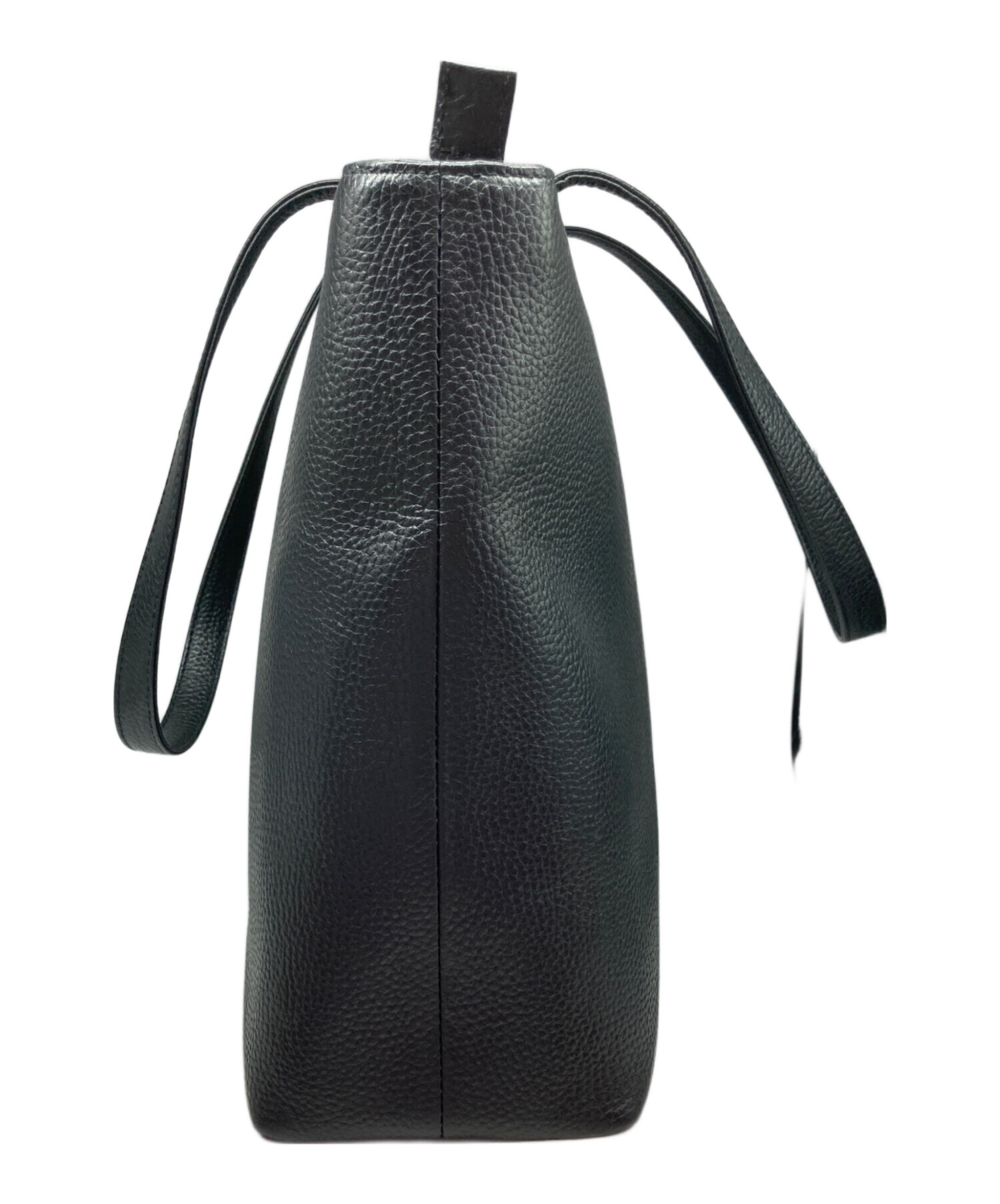 中古・古着通販】HushTug (ハッシュタグ) レザートートバッグ ブラック