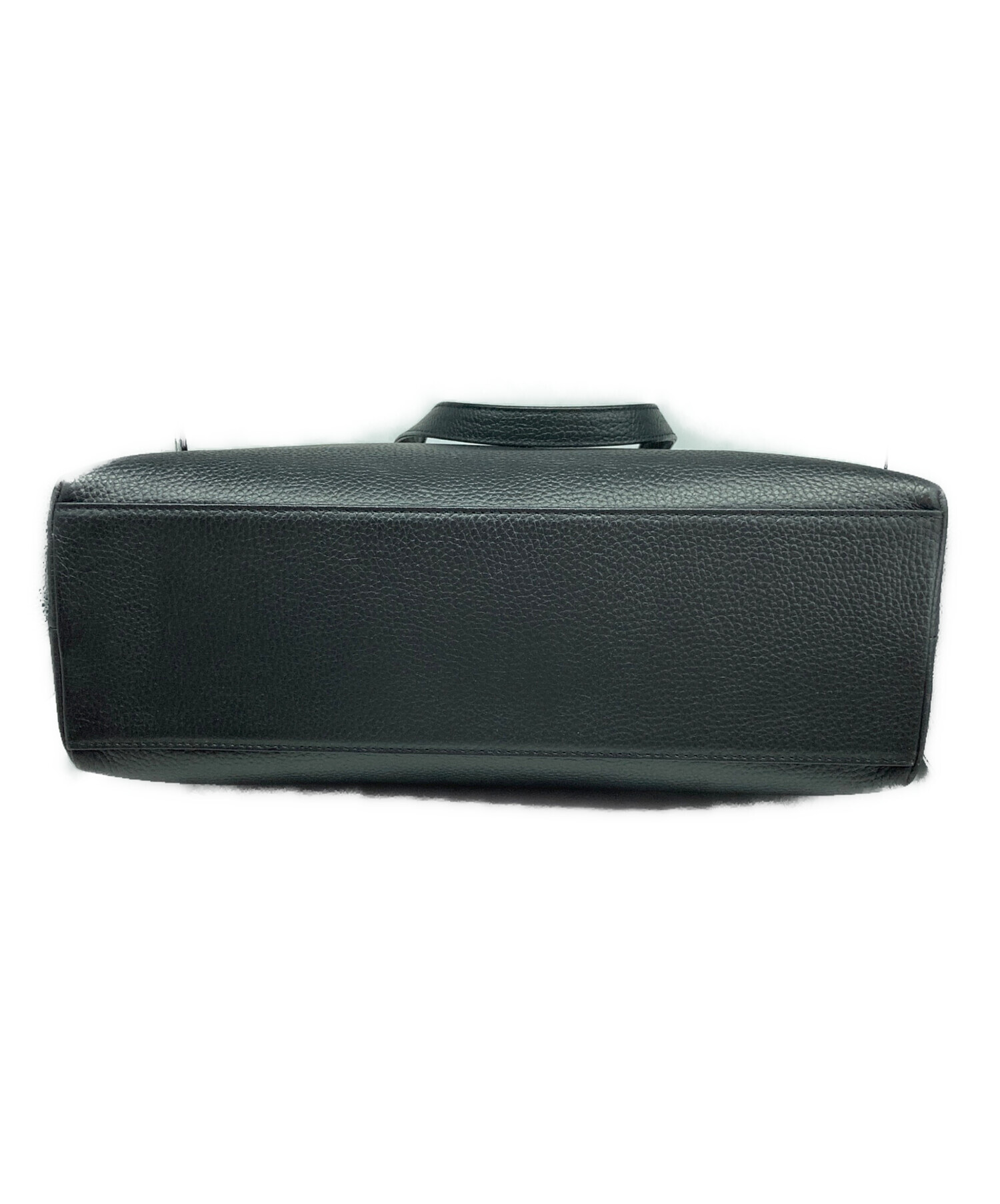 中古・古着通販】HushTug (ハッシュタグ) レザートートバッグ ブラック