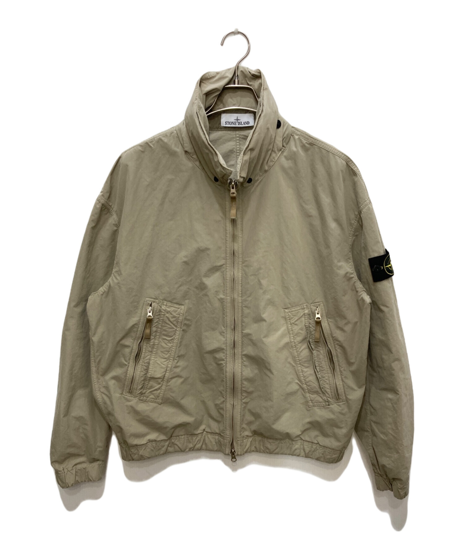 STONE  ベージュジャケット 中古・古着通販】STONE ISLAND (ストーンアイランド) ジップアップ