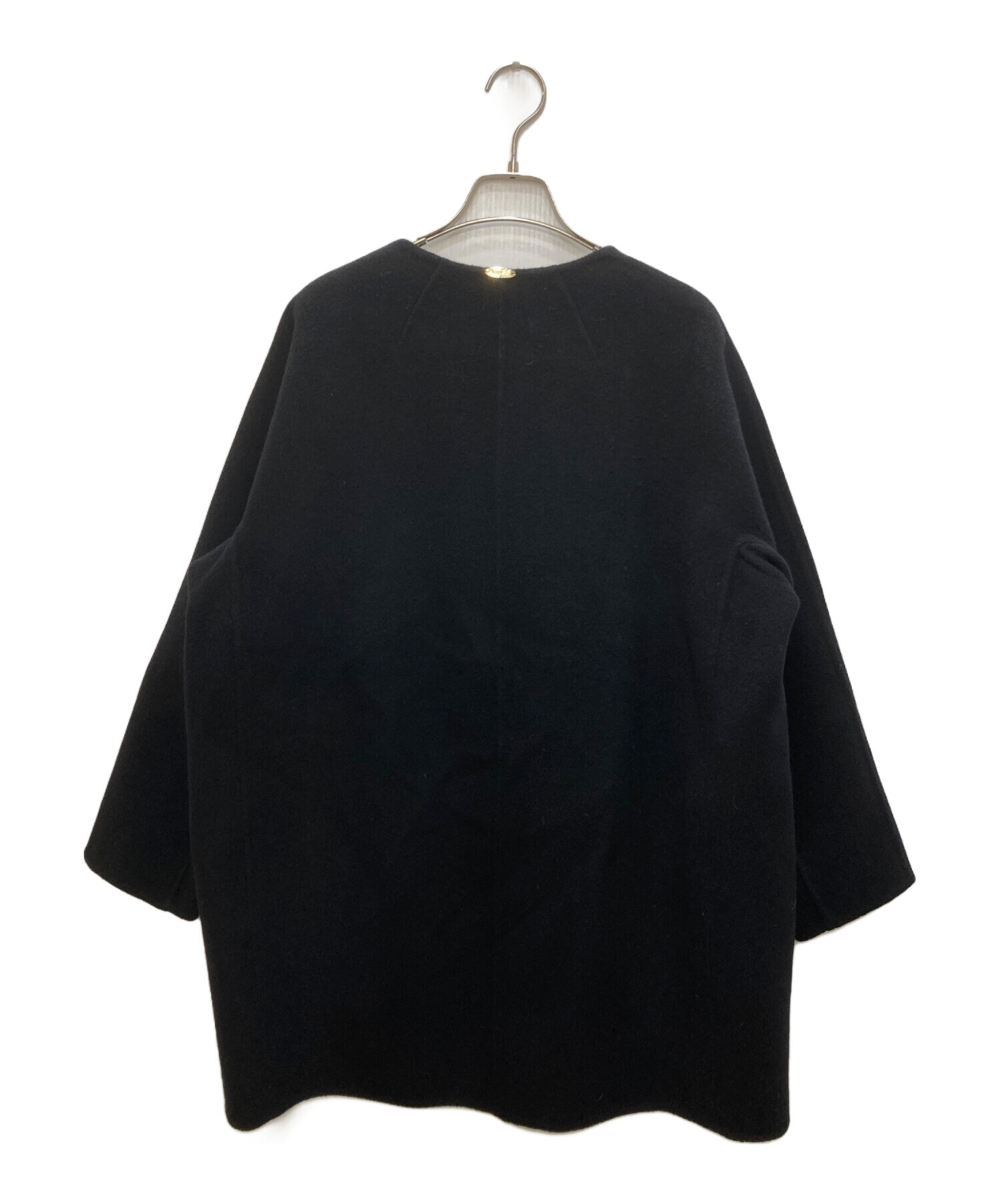 人気✨ミューズドゥーズィエムクラス victorian ポンチョ コート 黒 中古・古着通販】MUSE (ミューズ) Victorian ショートコート ブラック