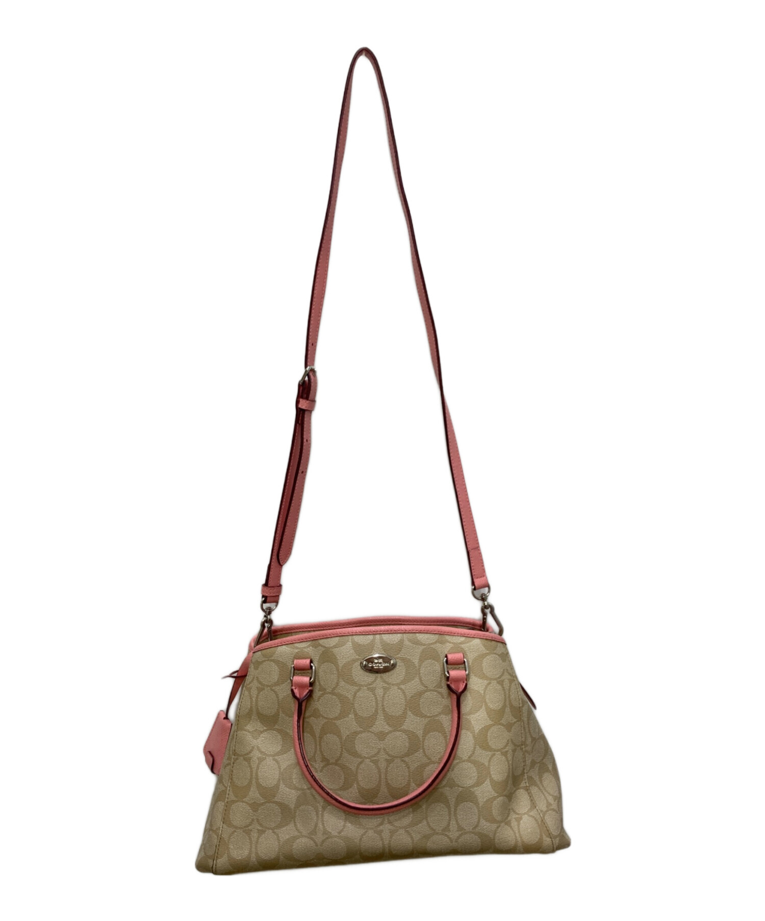 ♥️美品♥️COACH ♥️ベージュの2wayバッグ 中古・古着通販】COACH (コーチ) 2WAYシグネチャーバッグ ベージュ
