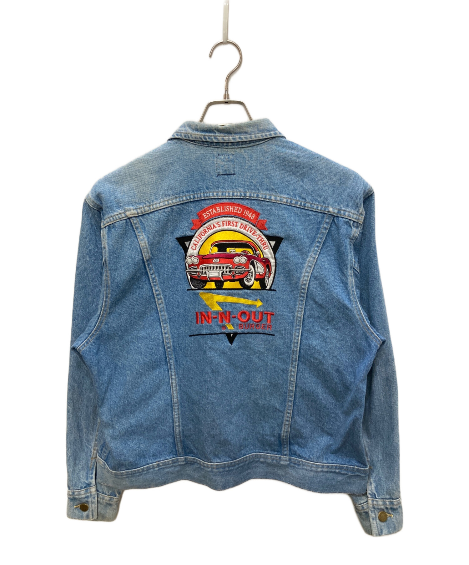 Lee ジージャン コーデュロイジャケット カスタムワッペン スカル 中古・古着通販】LEE (リー) ワッペンカスタムデニムジャケット ブルー