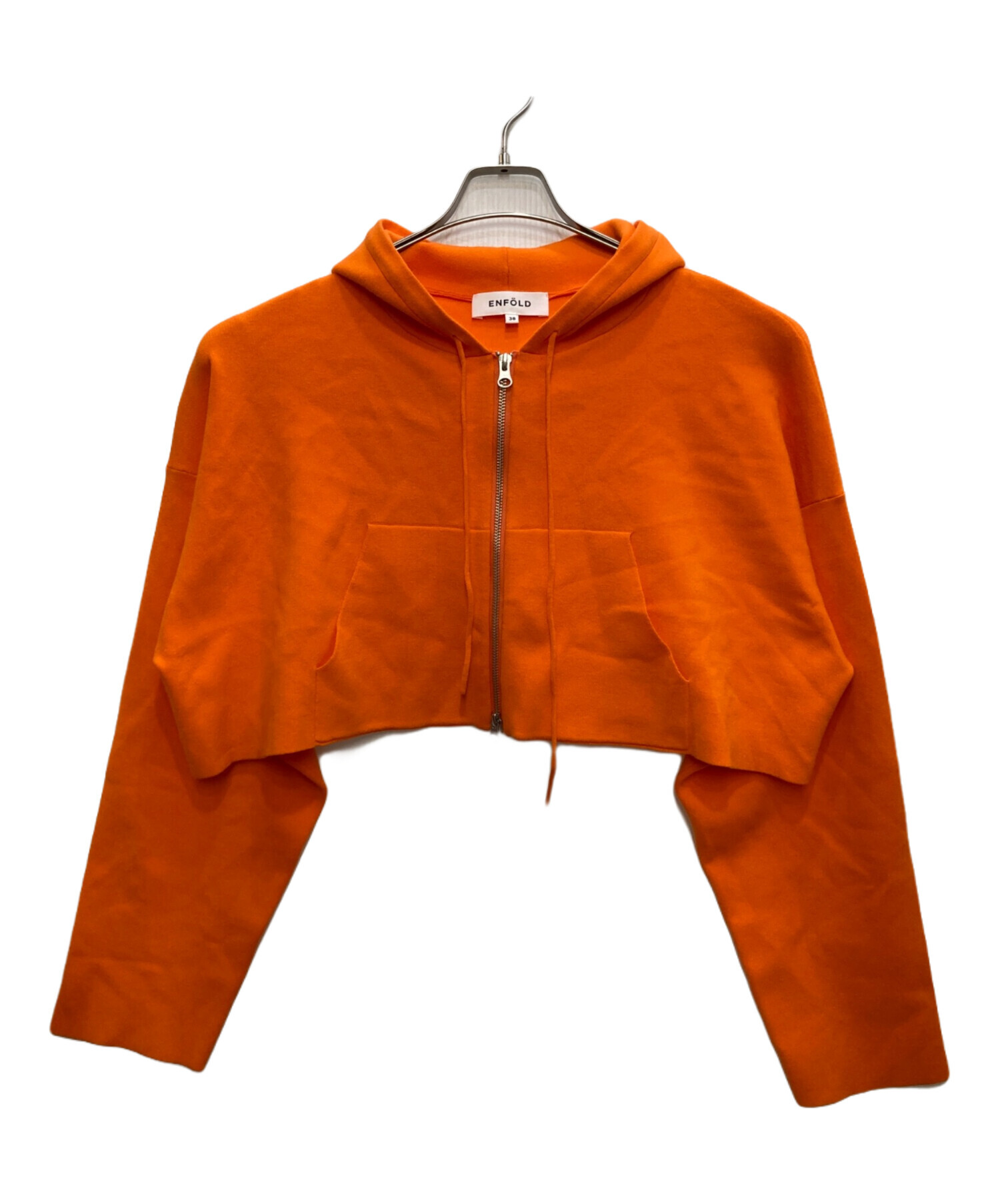 近年　ENFOLDエンフォルド　HOODIEJACKETフーディージャケット⭐︎ 中古・古着通販】ENFOLD (エンフォルド) KNIT HOODIE オレンジ サイズ